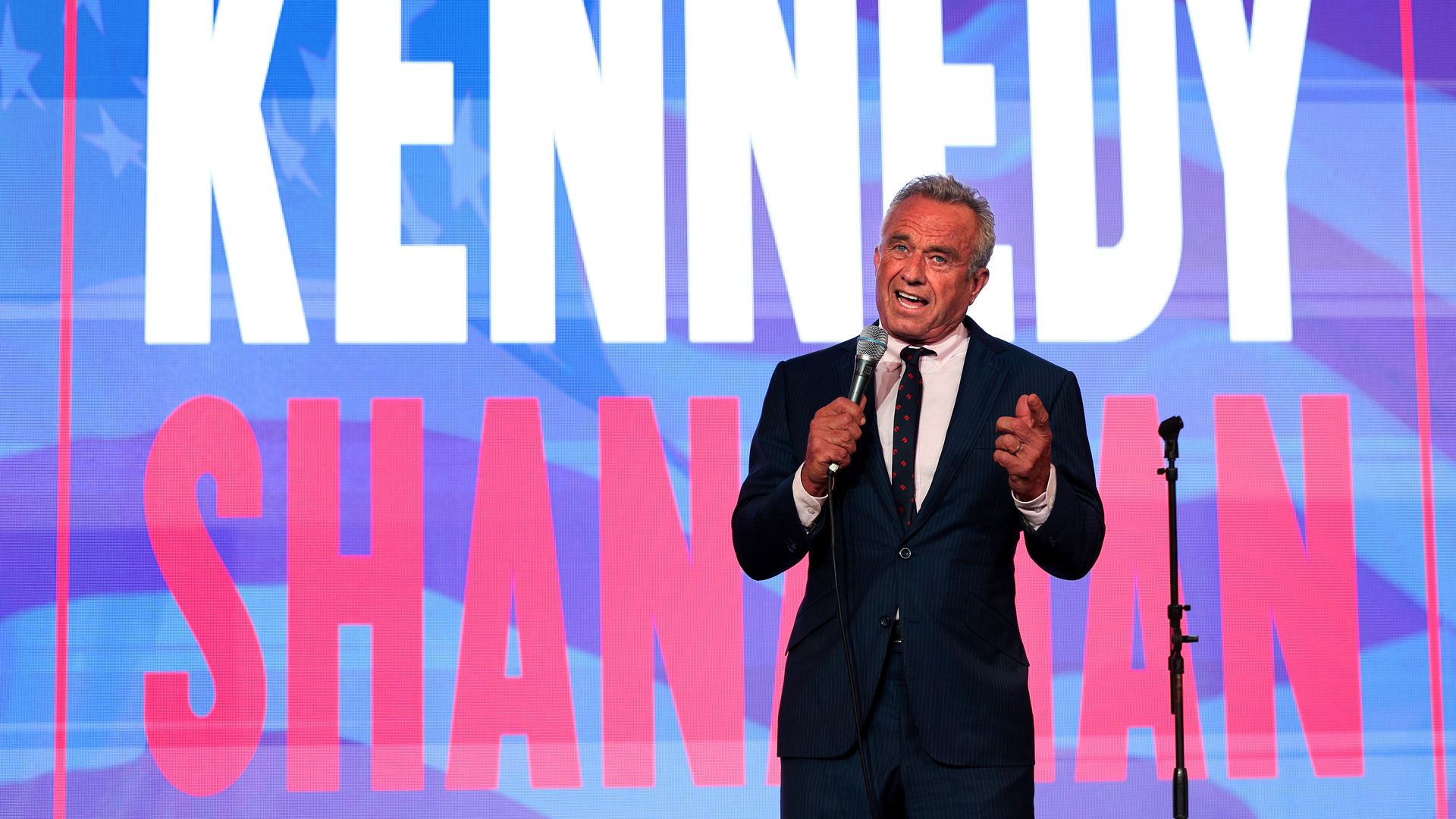 Independent presidential candidate Robert F. Kennedy Jr. speaks at the Libertarian National Convention on May 24, 2024 in Washington, DC. Photo: Kevin Dietsch/Getty Images