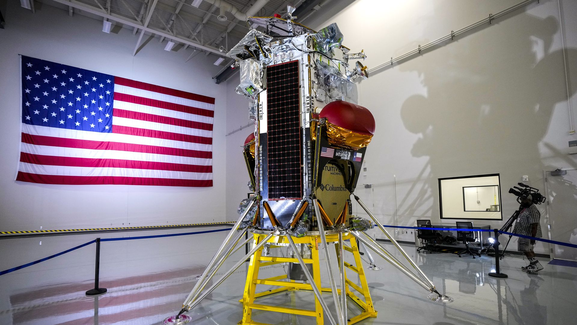 Intuitive Lander Space company Intuitive Machines completes first private moon landing
