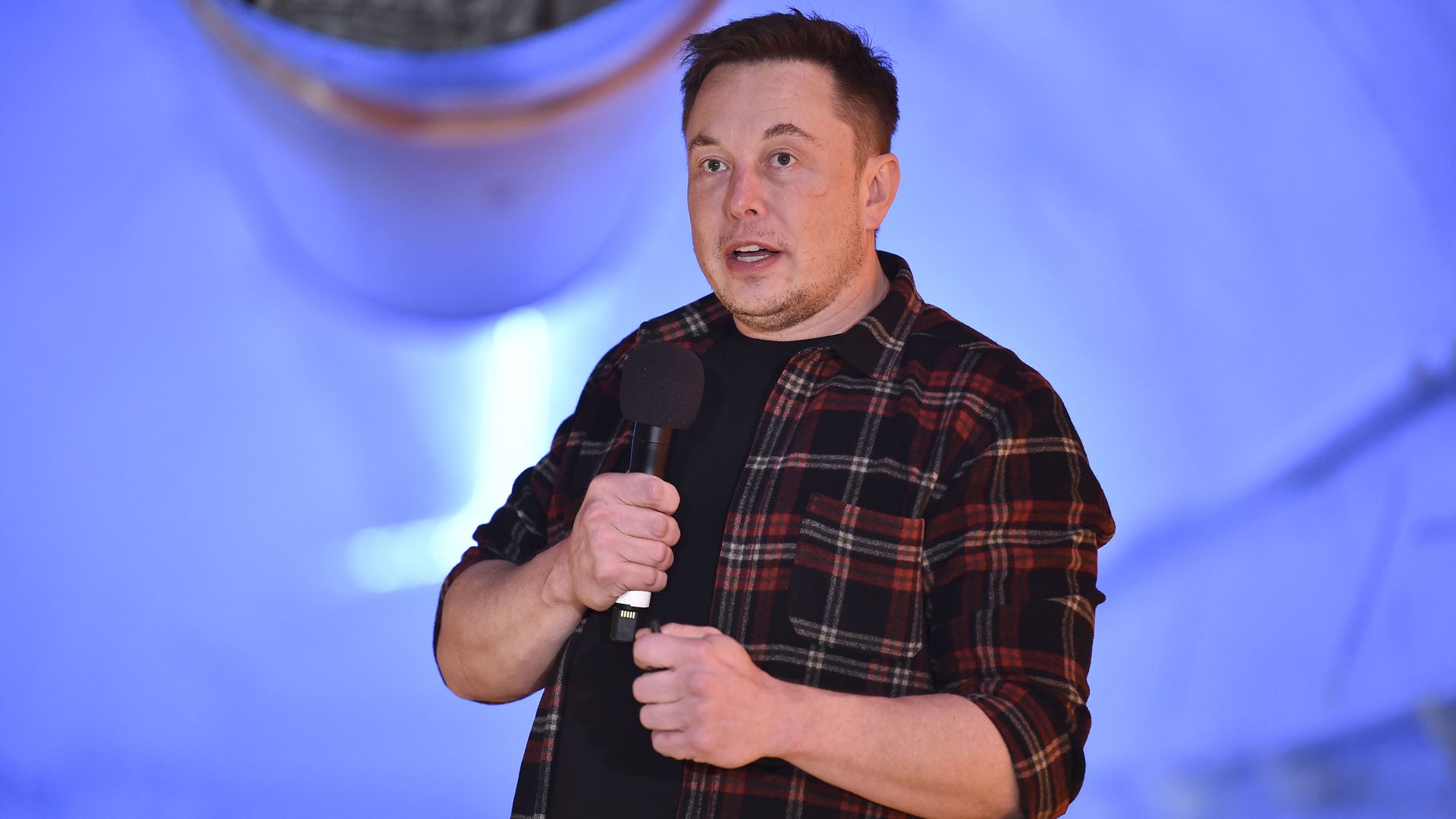 Elon musk on stage