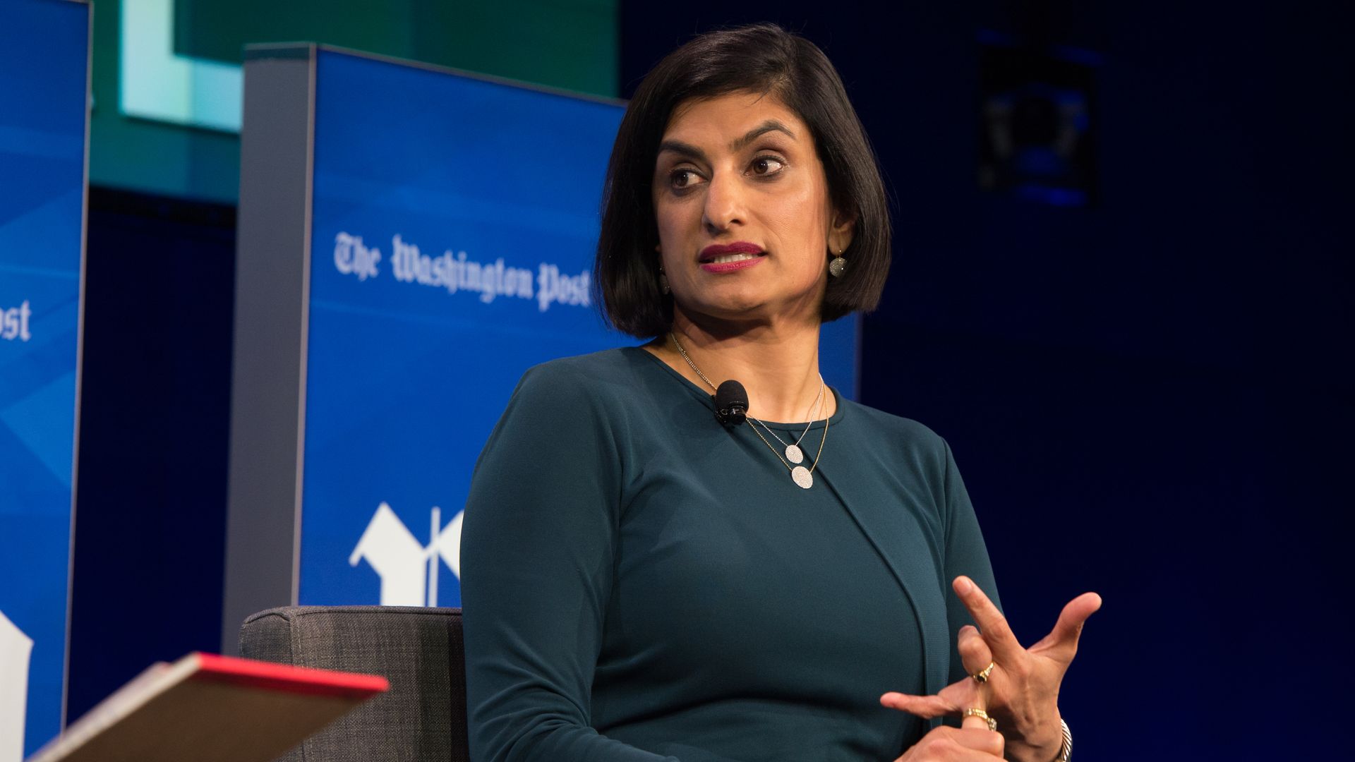 Seema Verma, Administrator of the Centers for Medicare and Medicaid Services, interviewed on stage