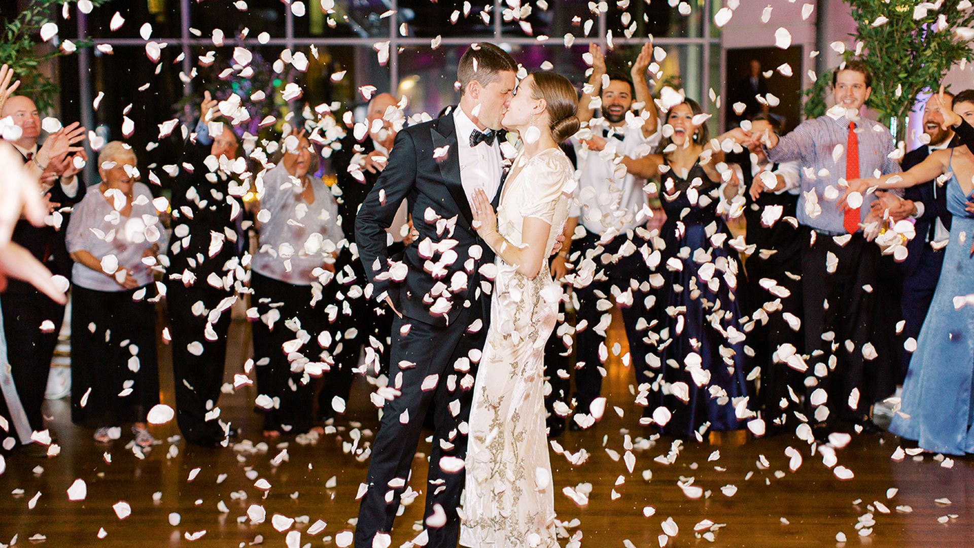 Erik Messina and Amelia Sturt-Dilley celebrate their marriage in Uptown. Photo: Demi Mabry