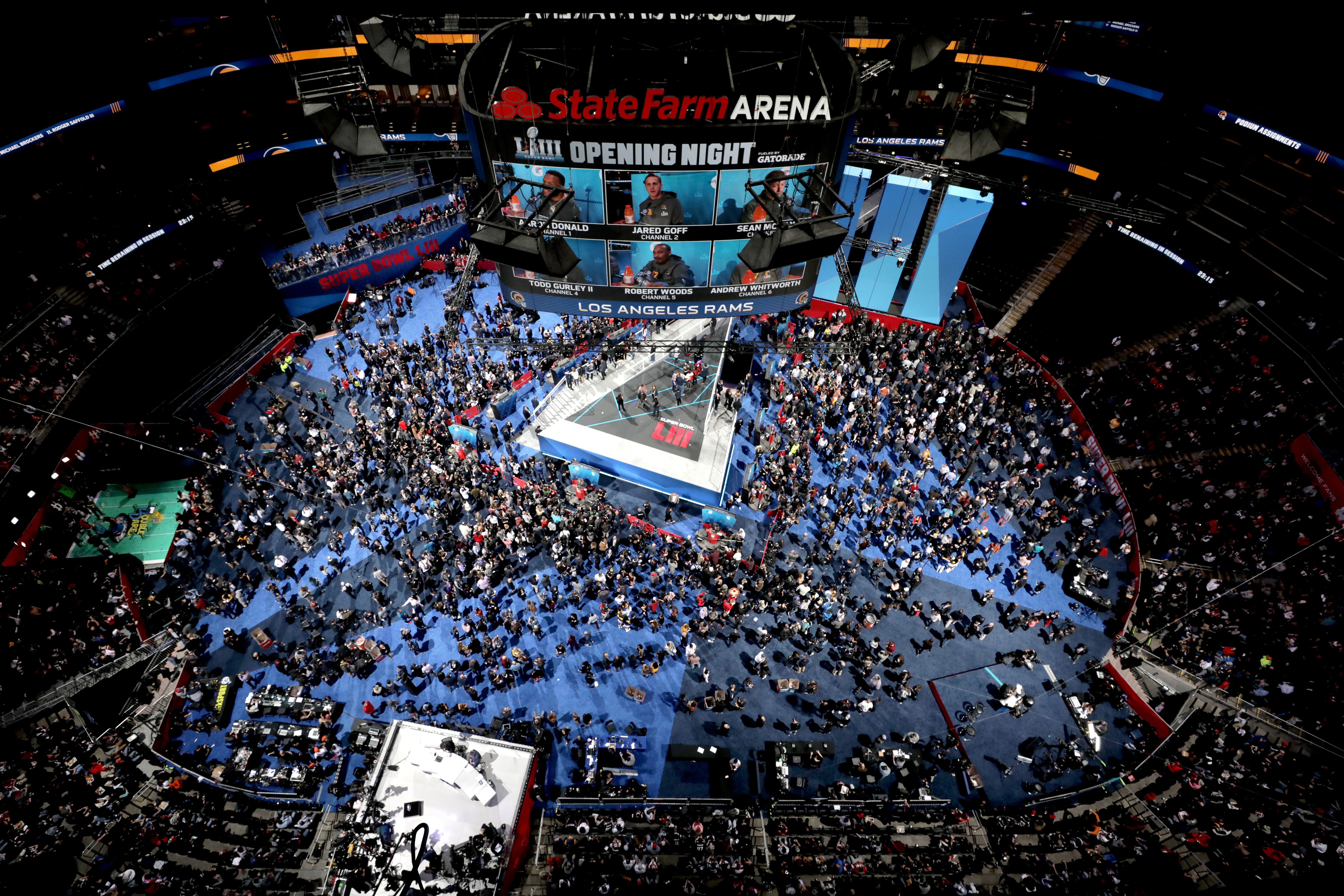 Media before Super Bowl LIII