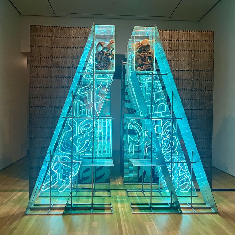 The fine art: Chryssa at Wrightwood 659 - Axios Chicago