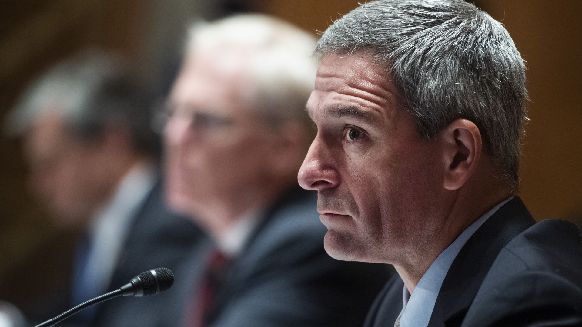 Kenneth Cuccinelli, senior official performing the duties of the deputy secretary for the DHS testifies during Senate Homeland Security and Governmental Affairs Committee hearing