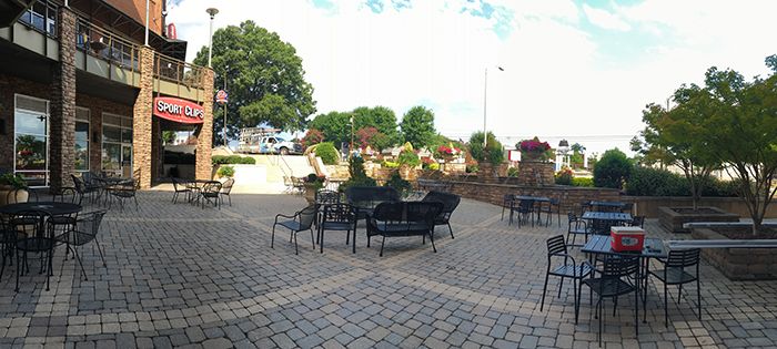 patio in front of ben & jerry's