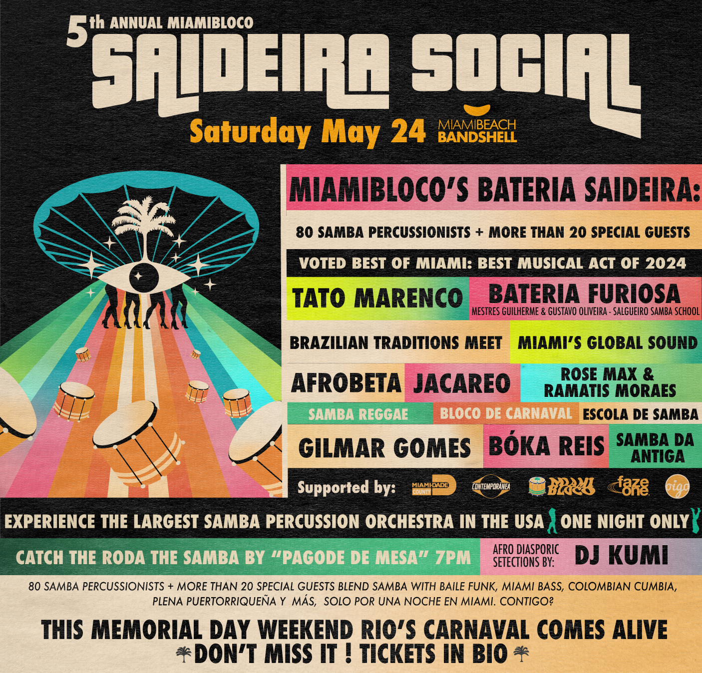 Poster for the concert.