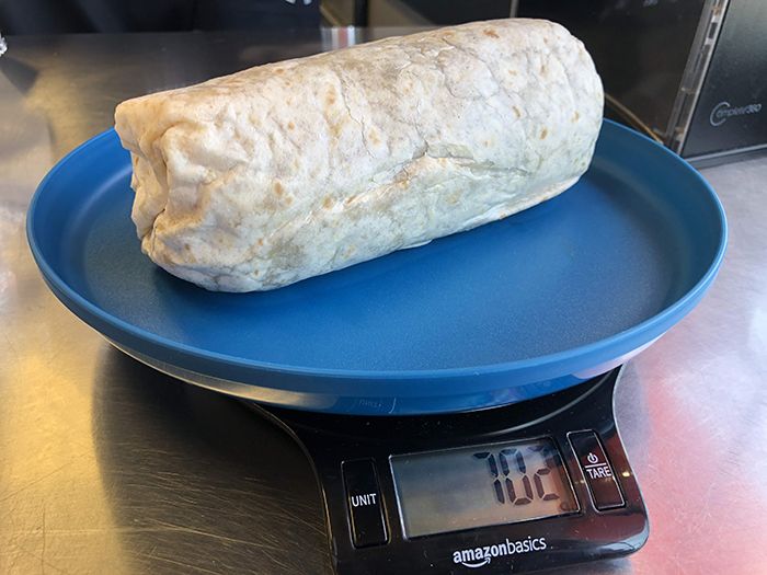 Updated We scientifically weighed 12 different burritos here’s the