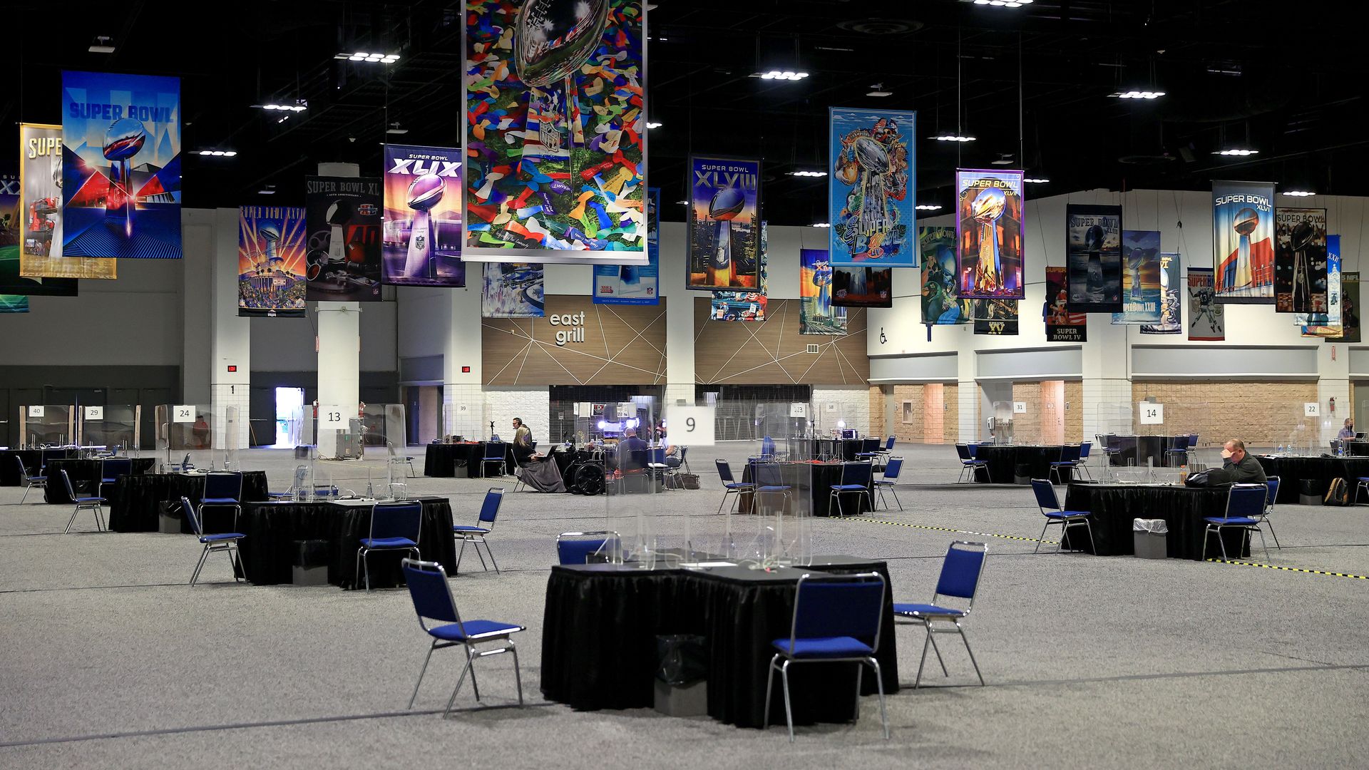 Super Bowl media center