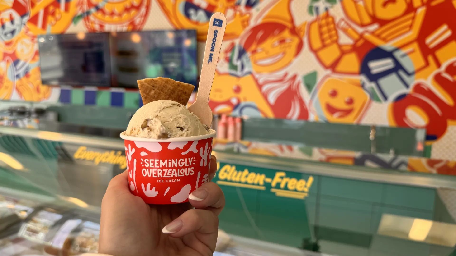 hand holding ice cream