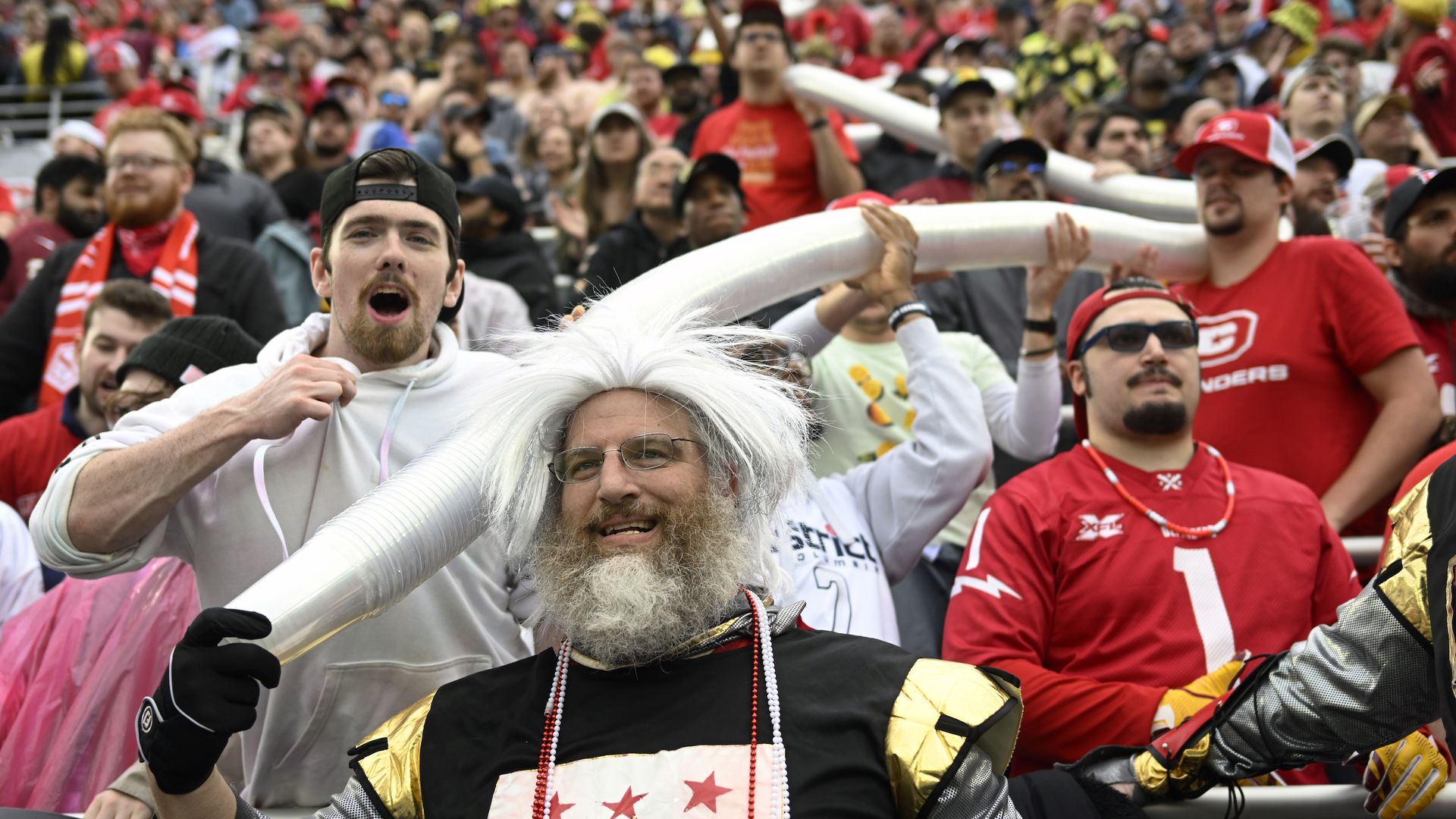 The DC Defenders' beer snake.