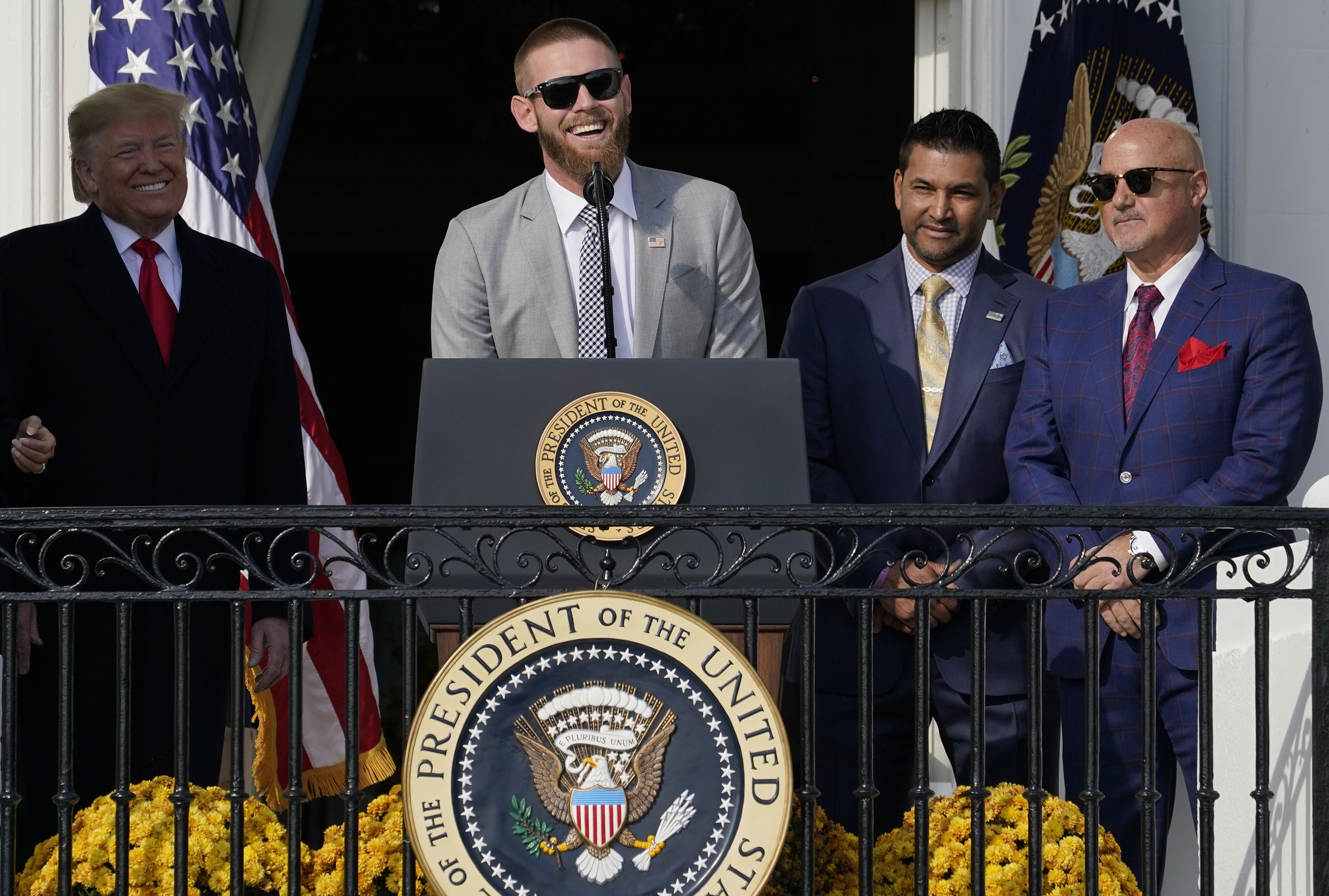 The Washington Nationals players who weren't at the White House