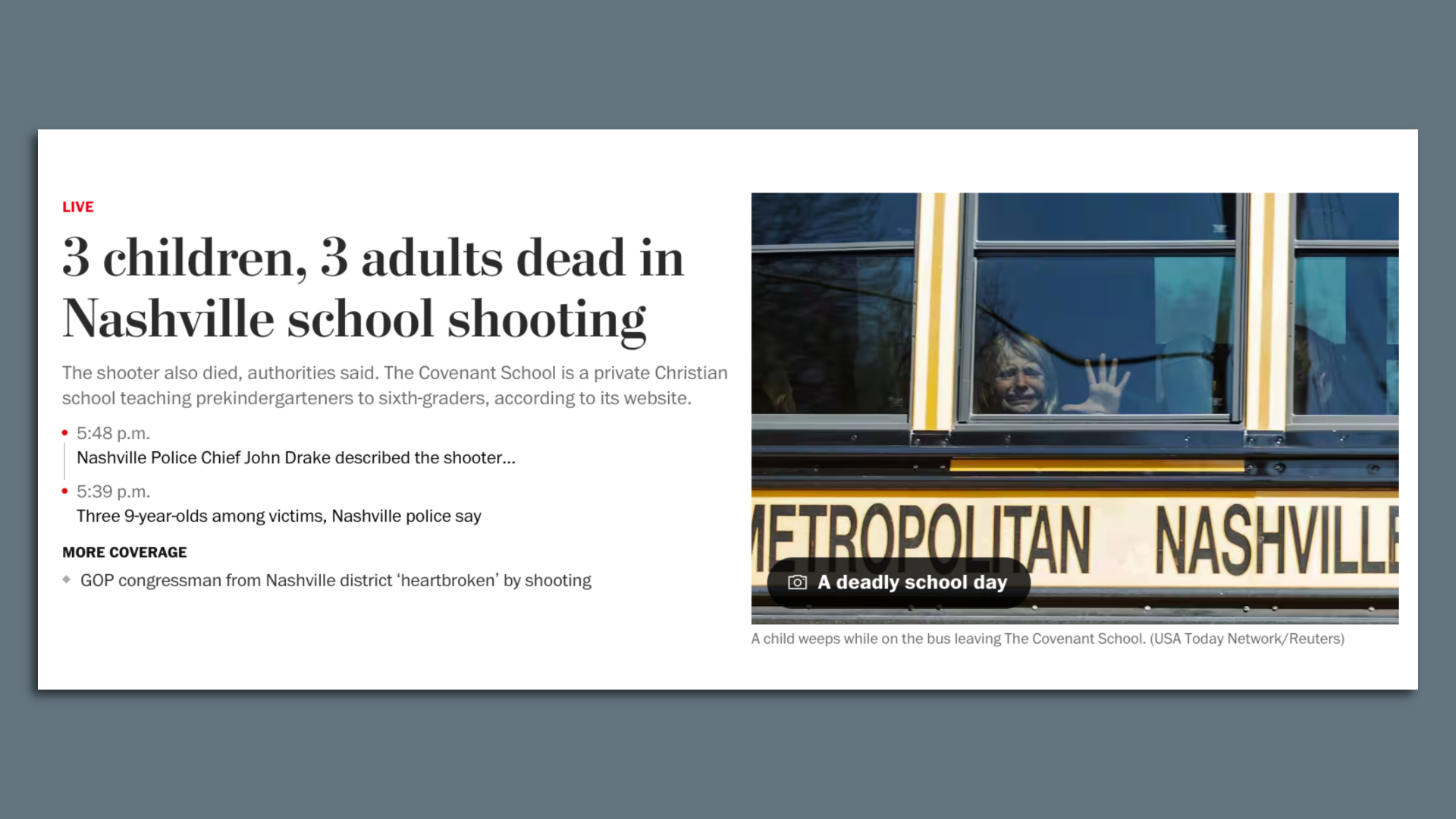 Washington Post homepage