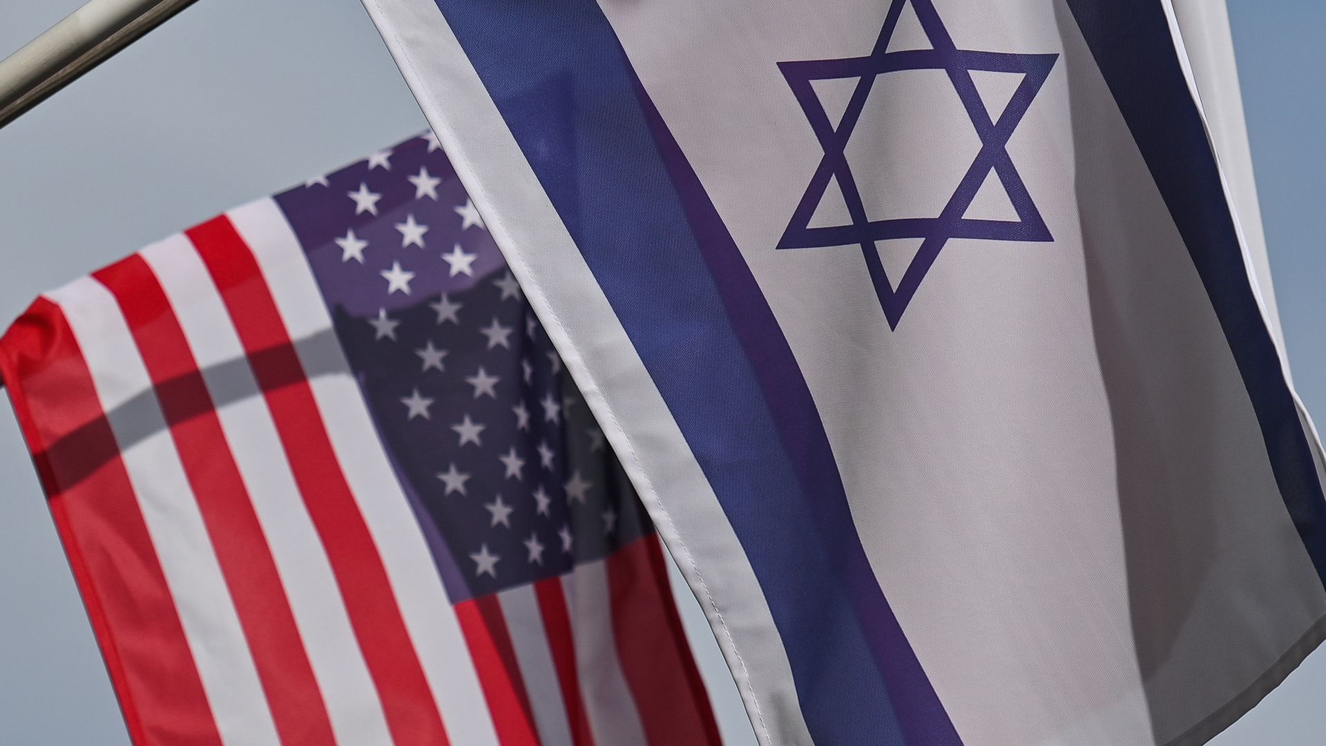 The flags of the U.S. and Israel. Photo: Artur Widak/NurPhoto via Getty Images