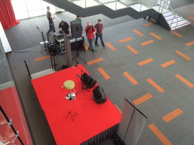 red ventures living room stage