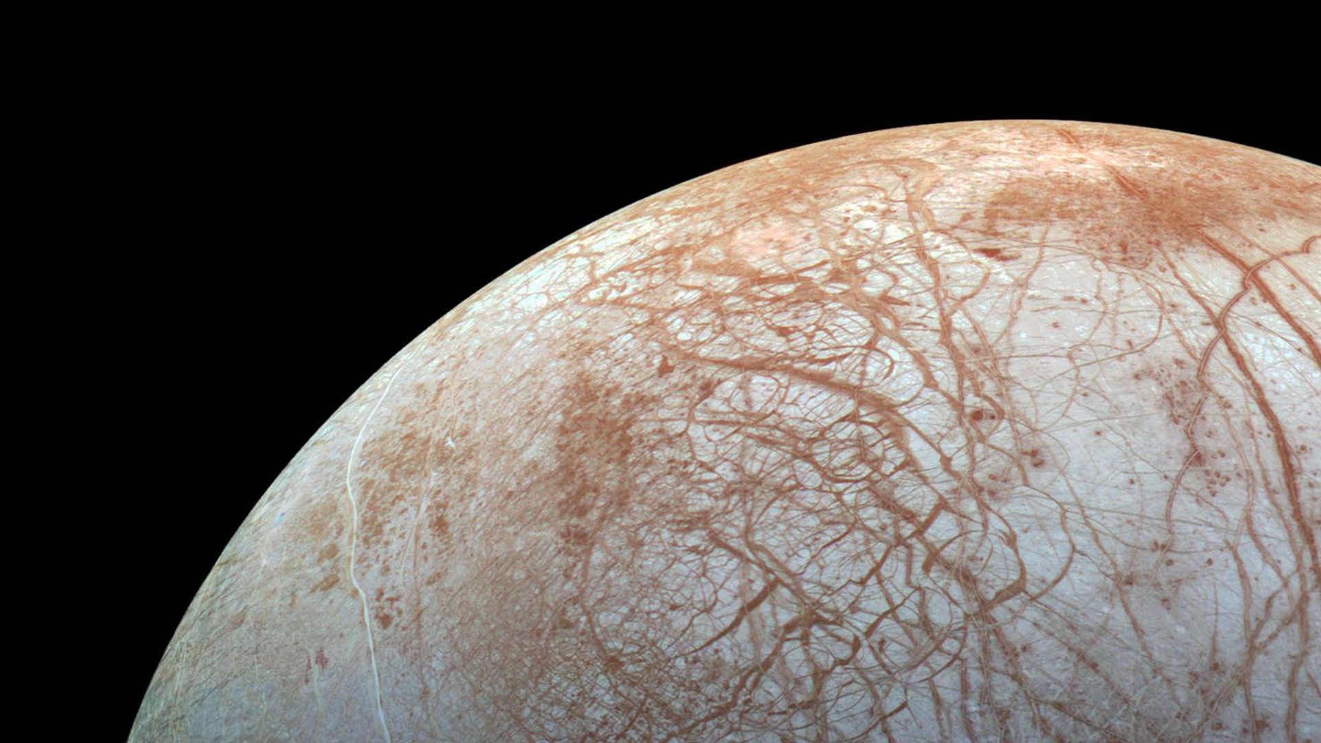 Jupiter's icy moon Europa. 