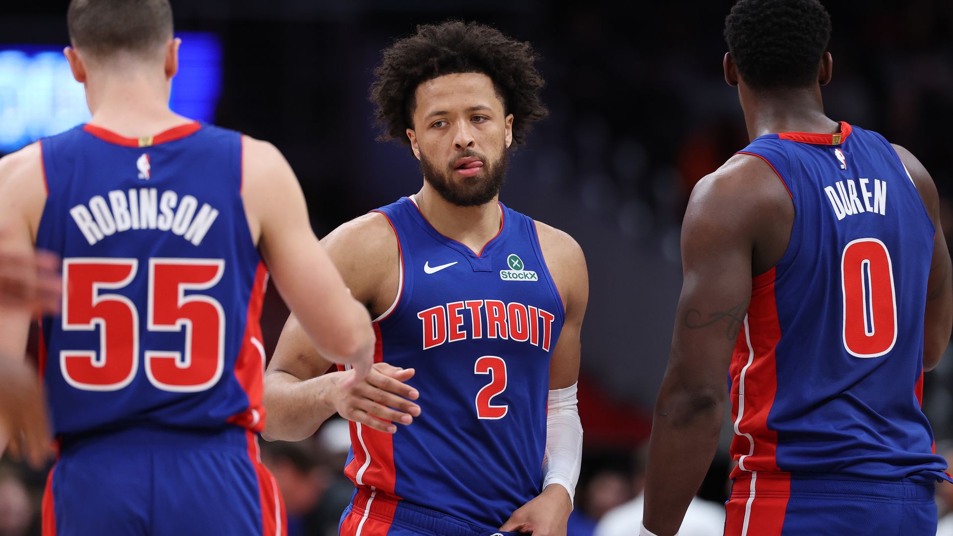 Cade Cunningham during Tuesday's game against the Wizards. 