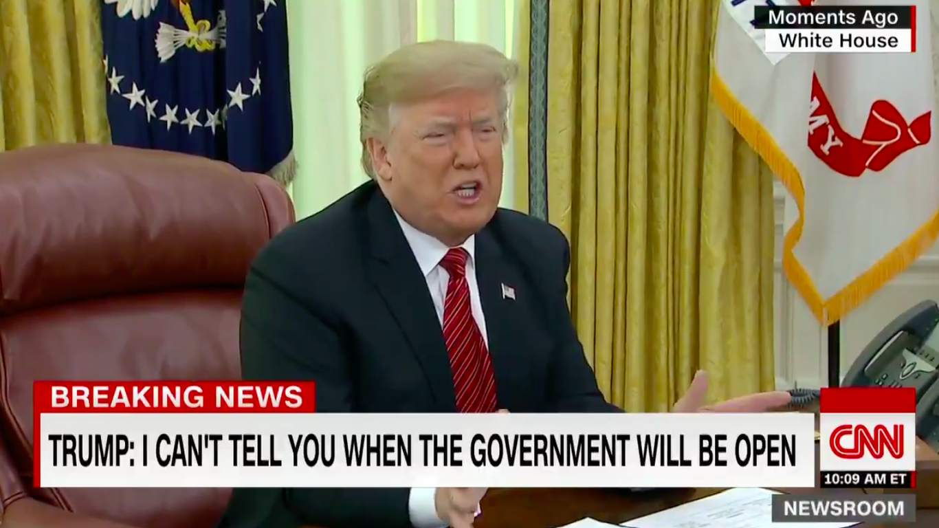 Trump: "I Can’t Tell You When" Shutdown Will End