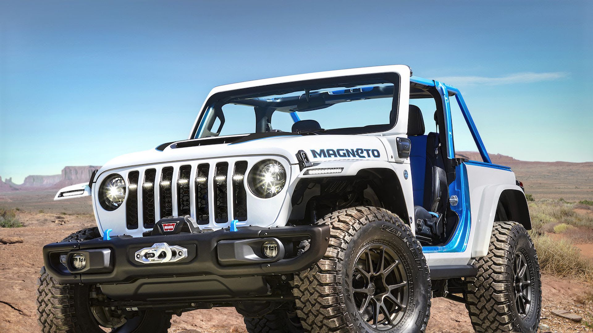 Electric deals blue wrangler