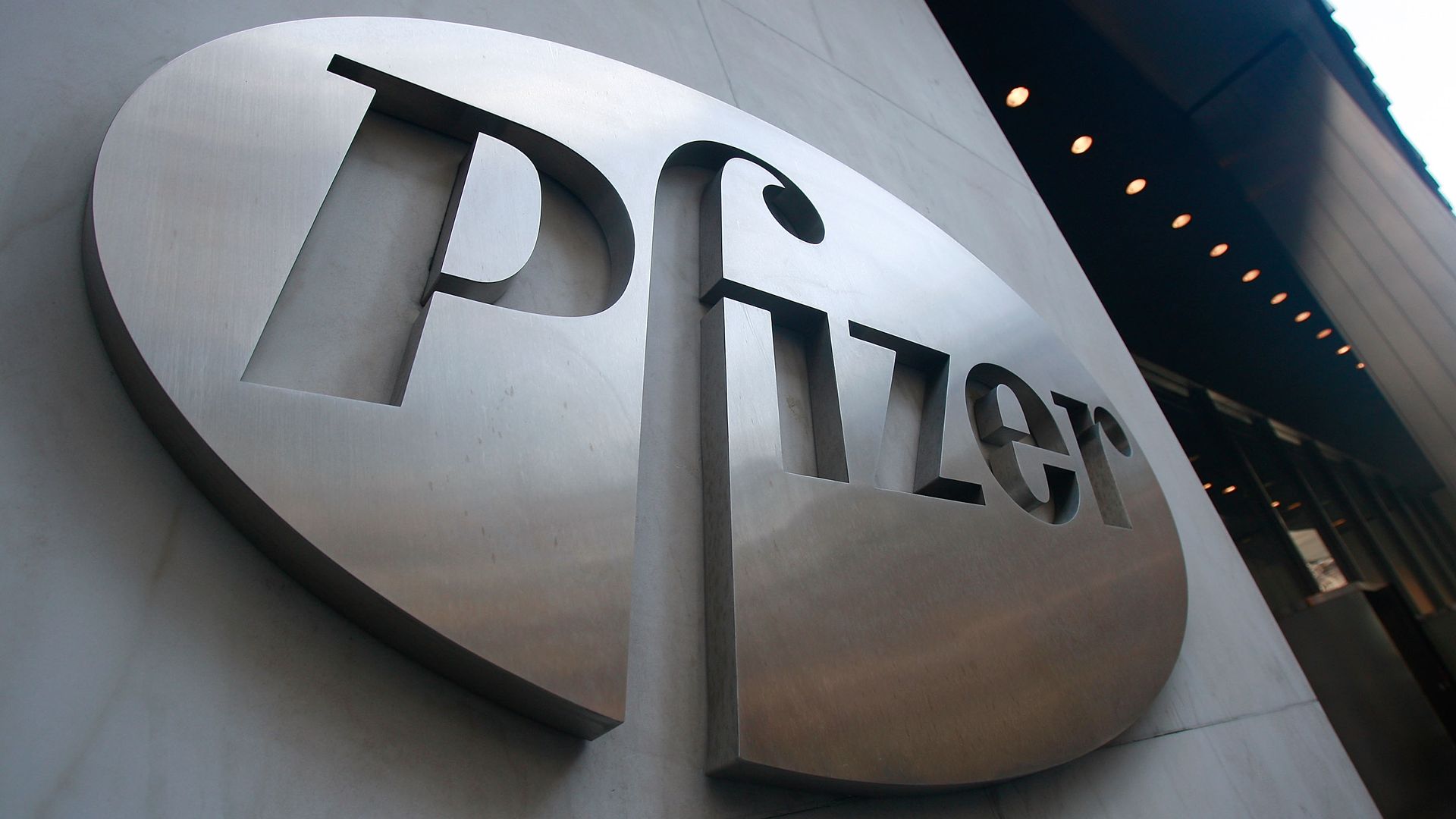 Pfizer's logo.