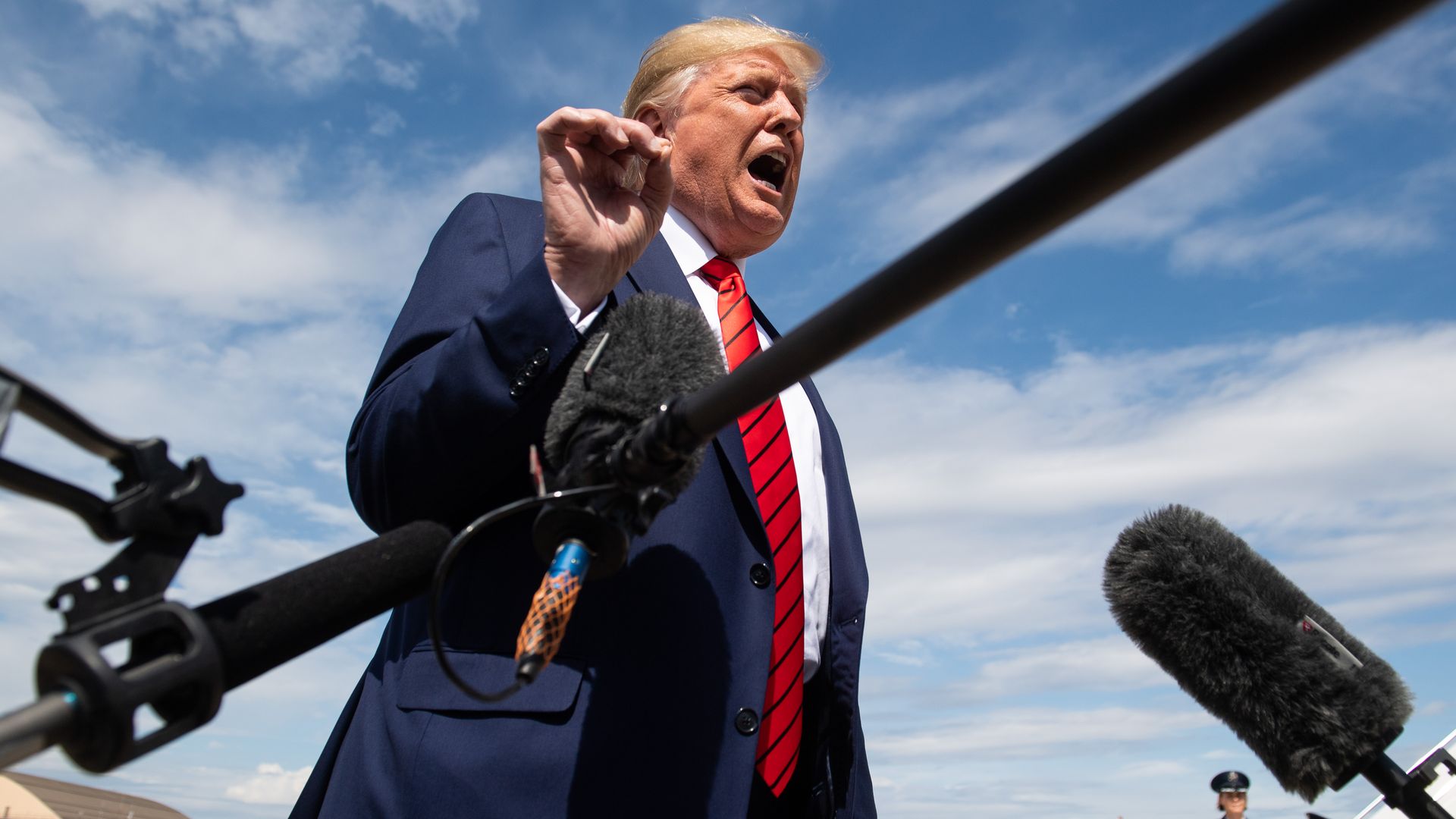 Trump demands to meet whistleblower and accuses Adam Schiff of "treason"
