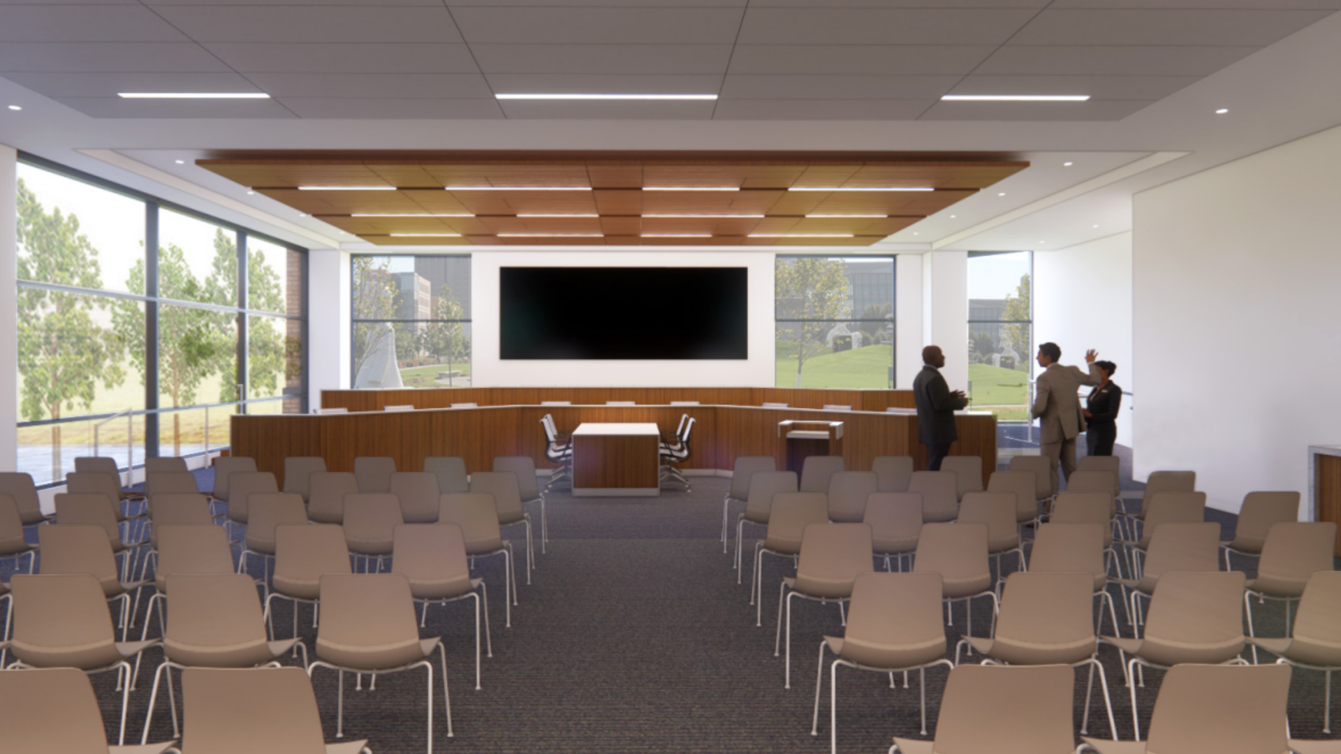An rendering of new Des Moines City Council chambers.