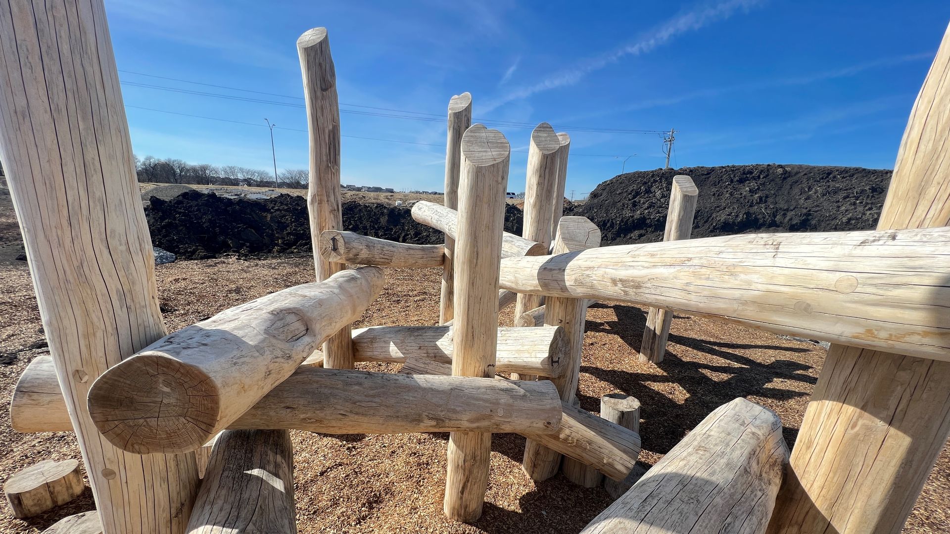natural playscape in Urbandale