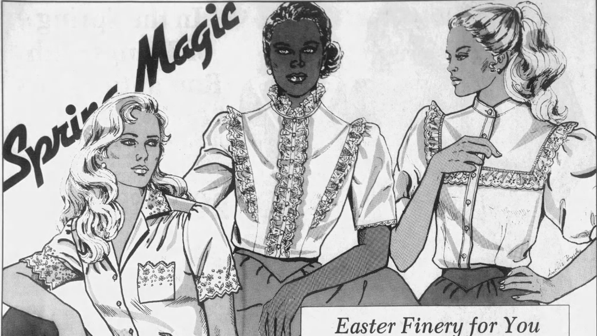 An Easter fashion ad from 1983