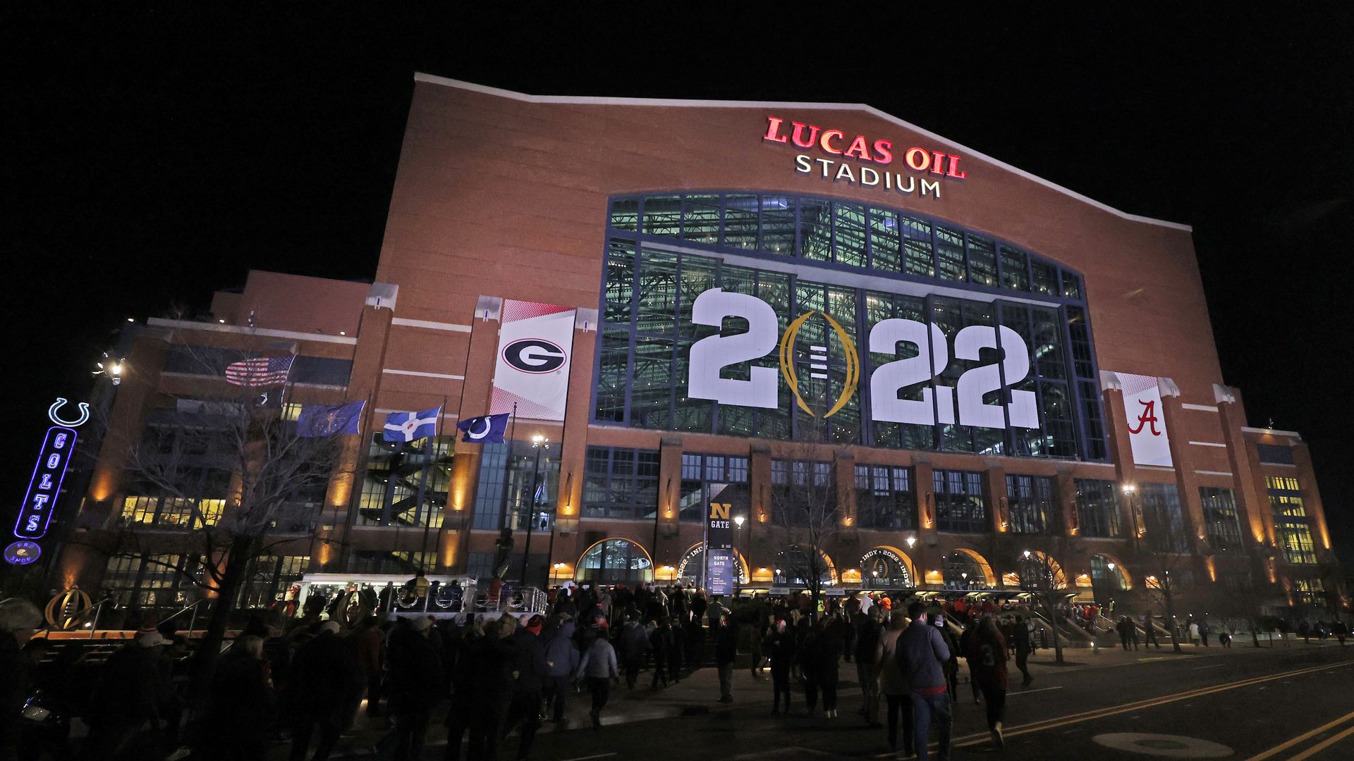 Lucas Oil Stadium where the CFP championship was held