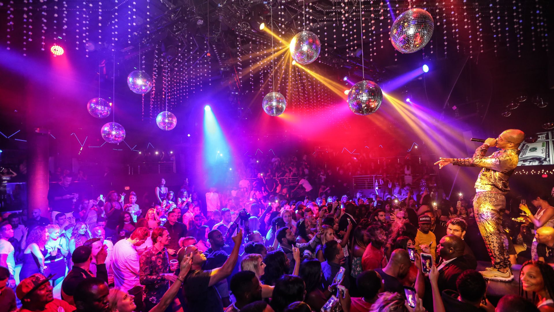 Rapper T.I. performs at Story nightclub in Miami Beach.