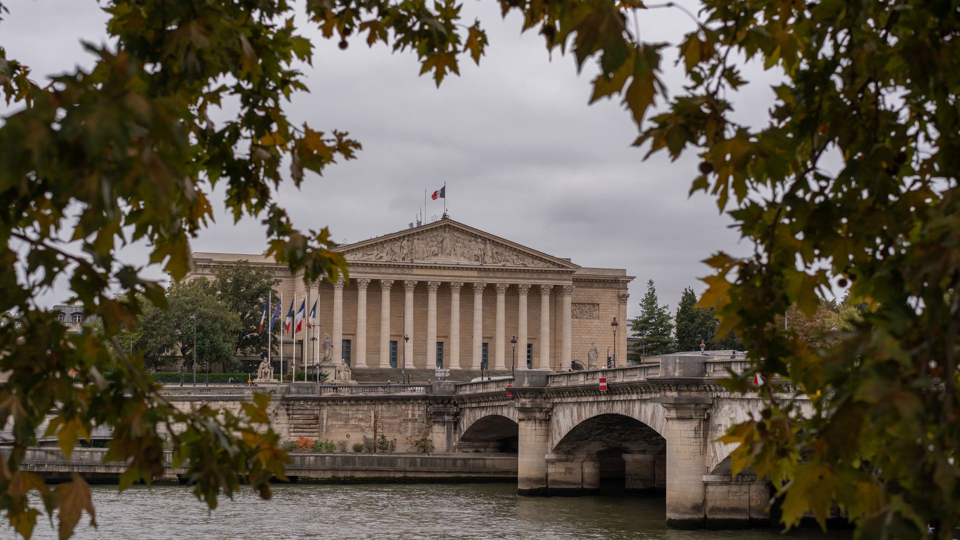 The National Assembly building in Paris, France, on Monday, Oct. 6, 2025. French Prime Minister Sebastien Lecornu resigned Monday morning, just a day after President Emmanuel Macron named a new cabinet that was broadly criticized. Photographer: Nathan Laine/Bloomberg via Getty Images