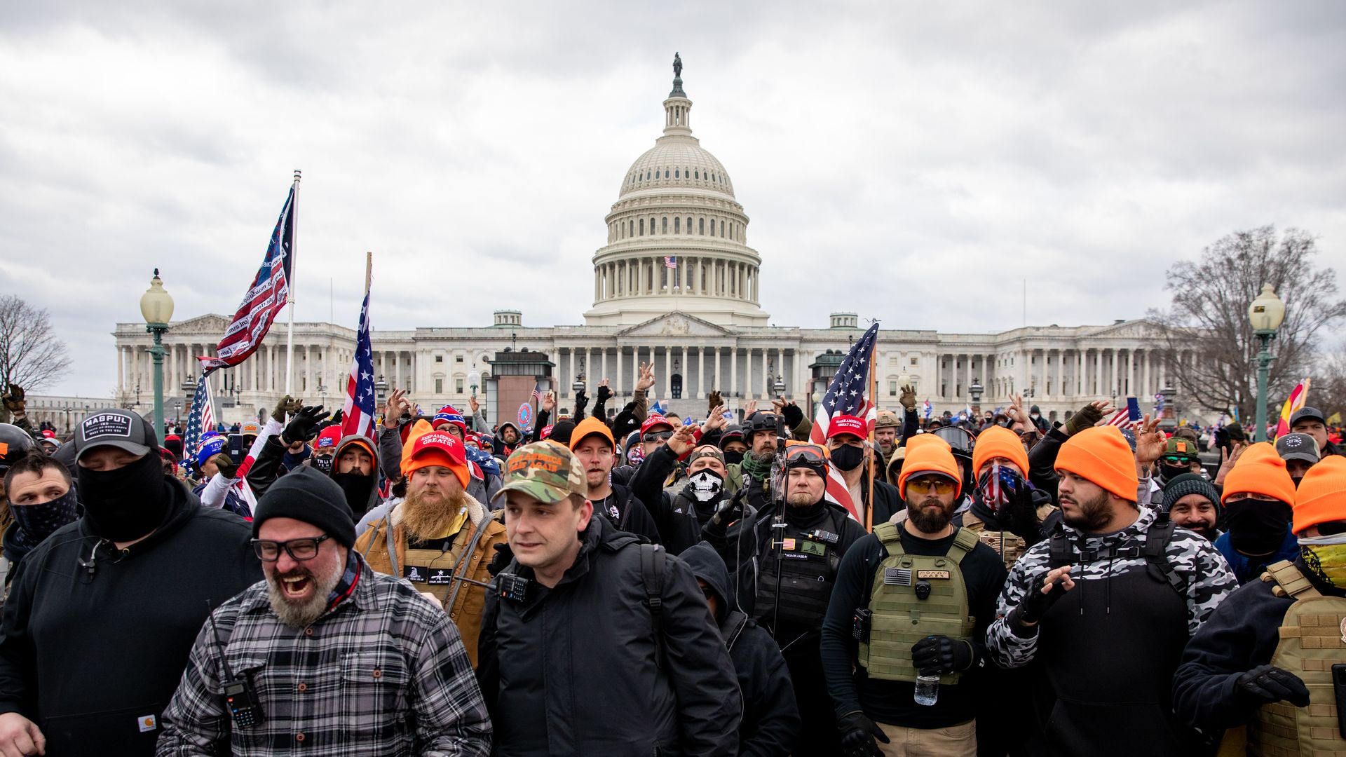 Picture of rioters on Jan. 6