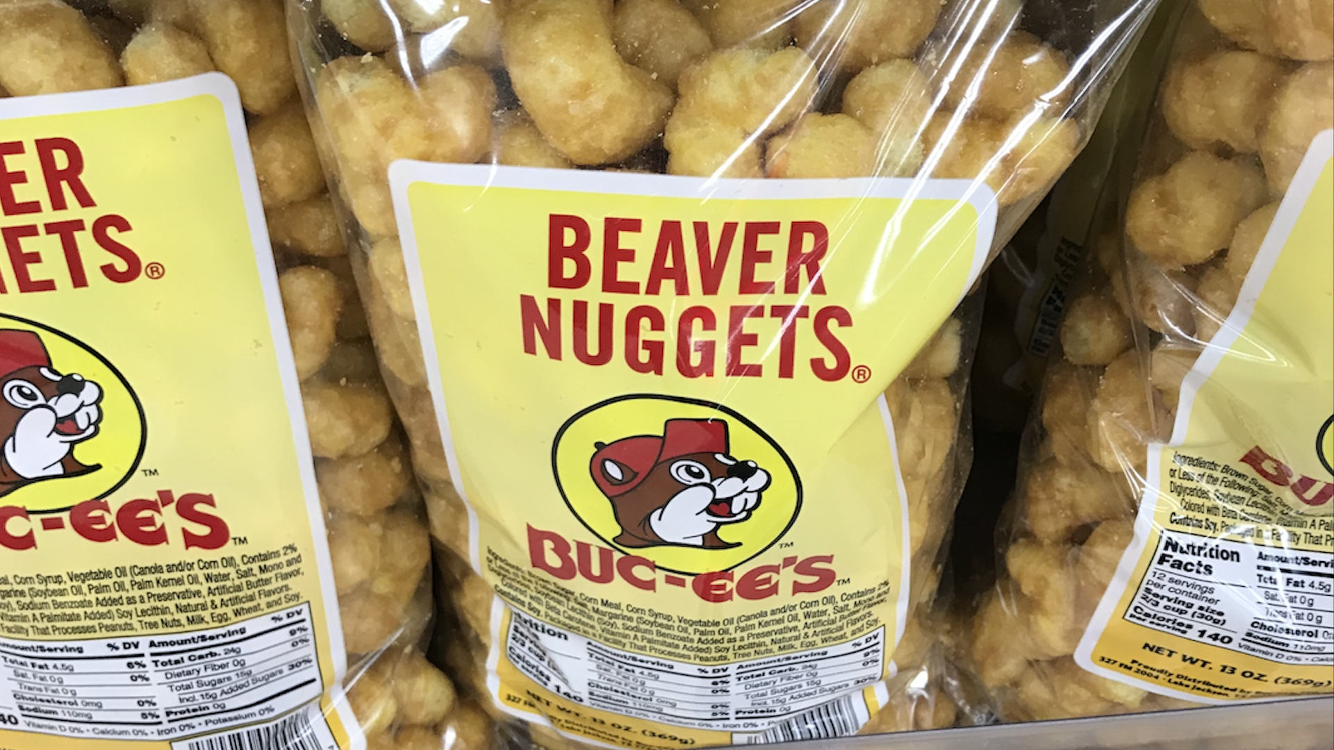 Three bags of beaver nuggets