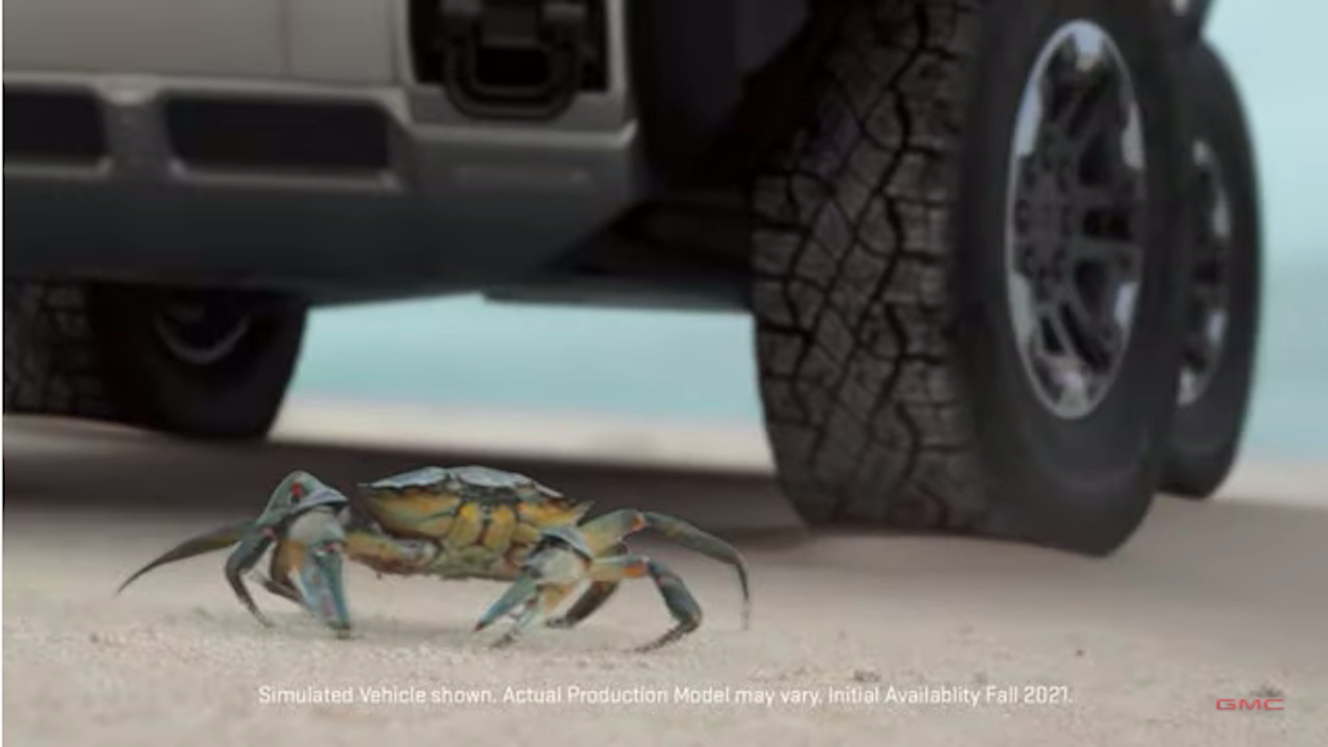 Screenshot of GMC Hummer video teaser