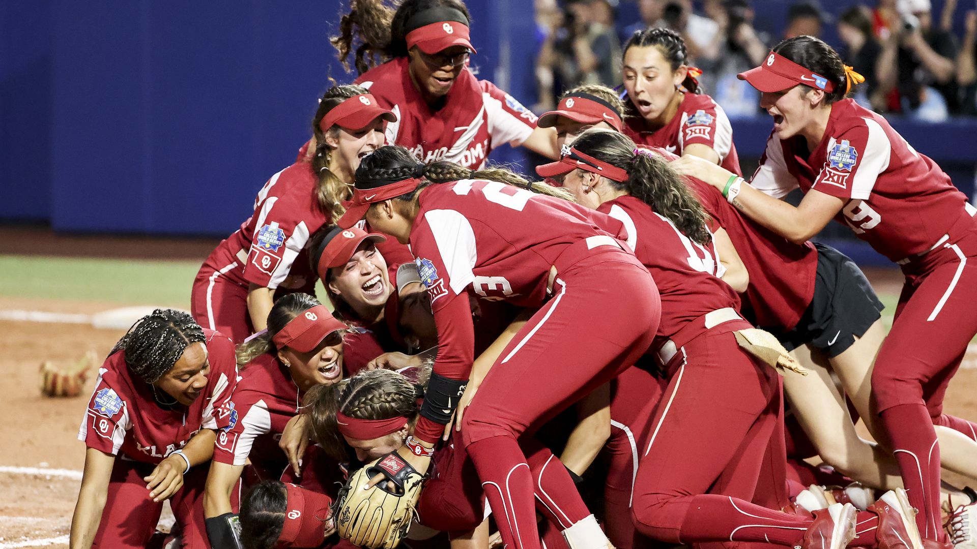 2023 National Champions 3 Peat Oklahoma Sooners Softball Team