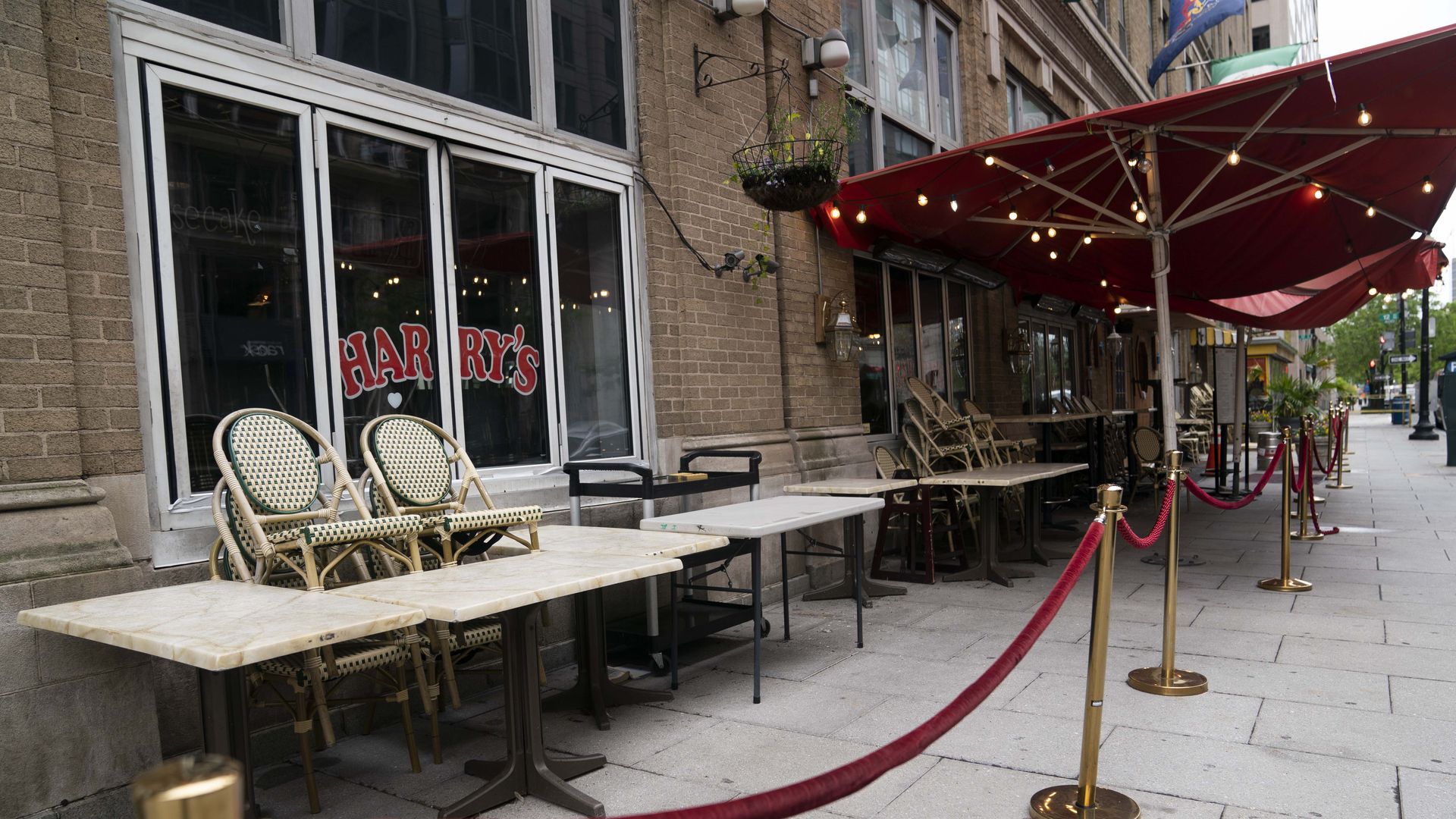 A closed restaurant in Washington, D.C.