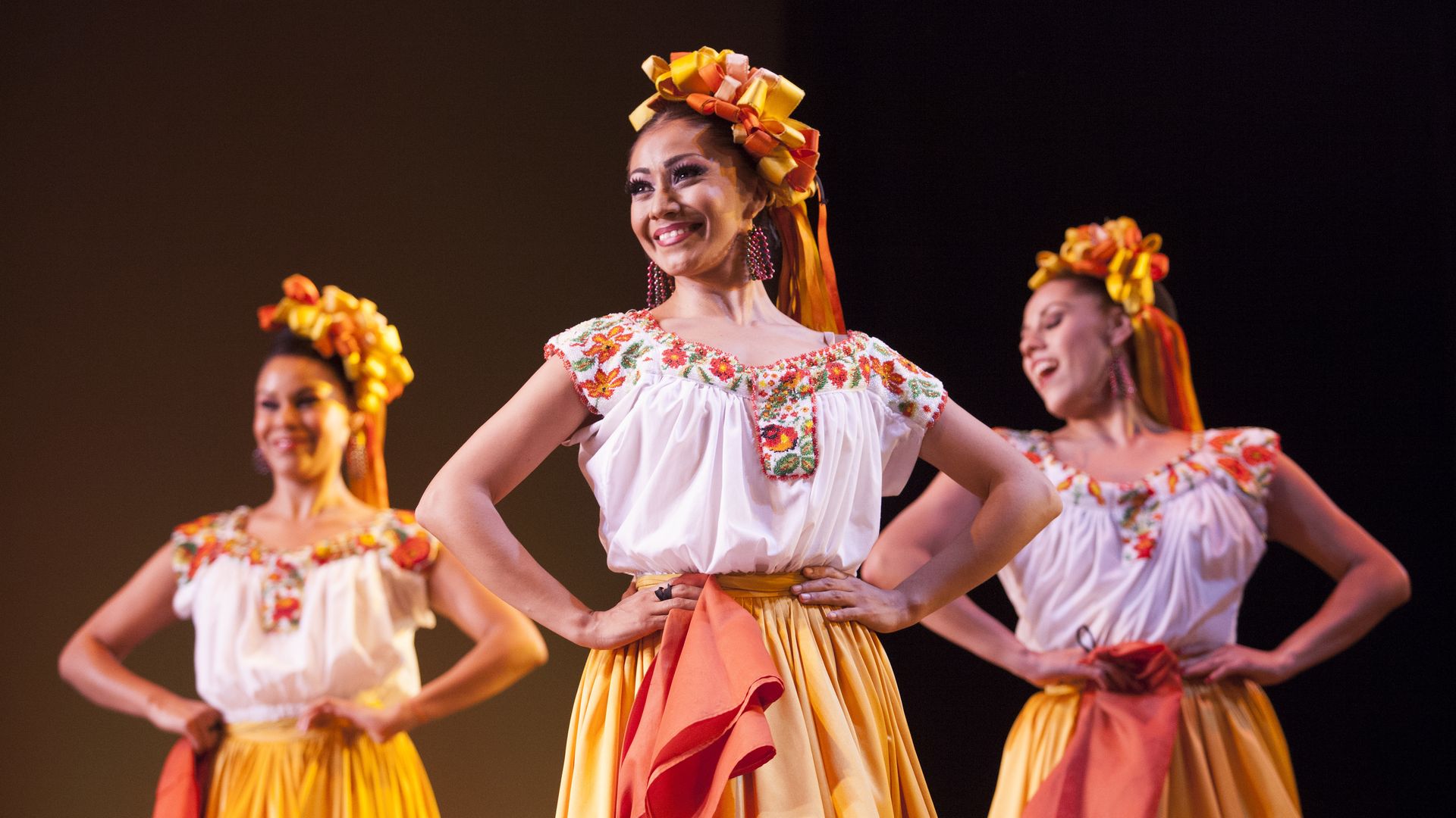 Dancers with the Ballet Folklórico de México de Amalia Hernández. 