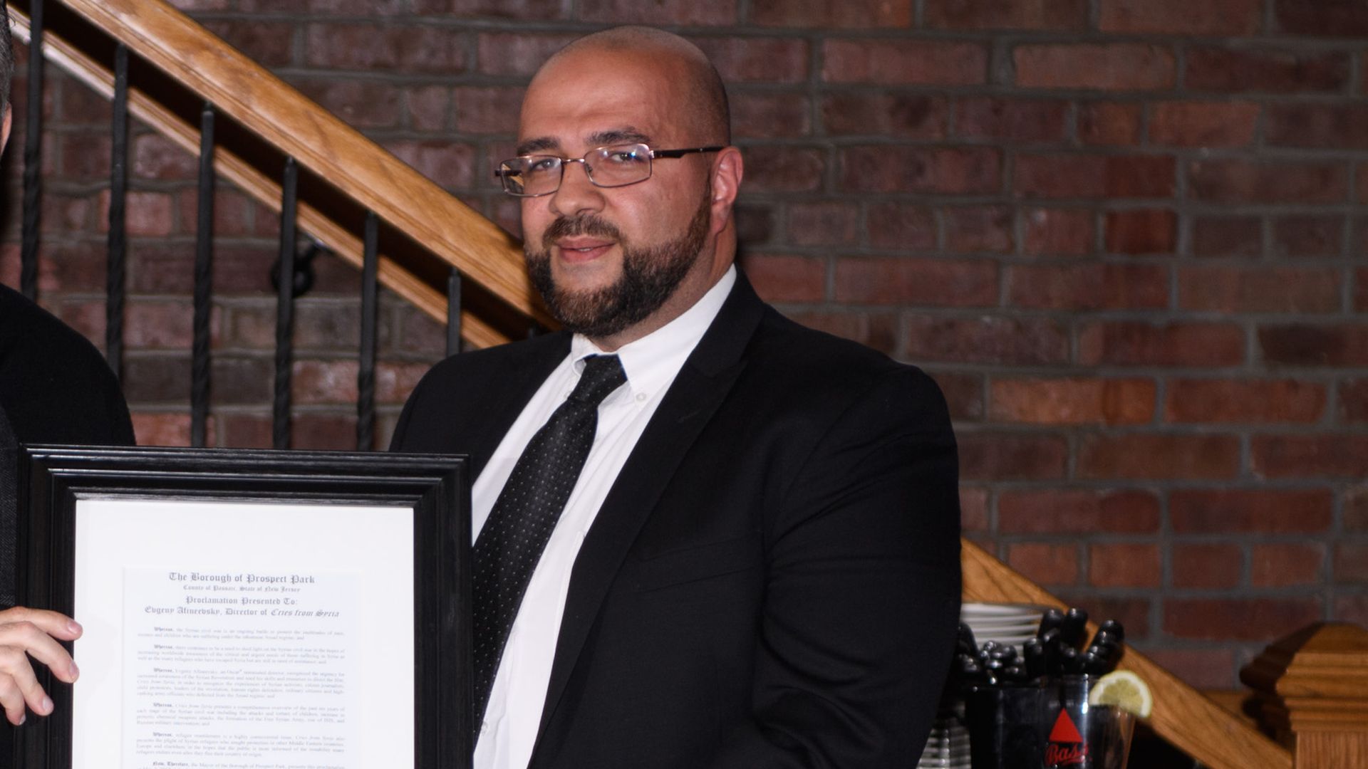 Mayor Mohamed T. Khairullah attending a documentary screening.