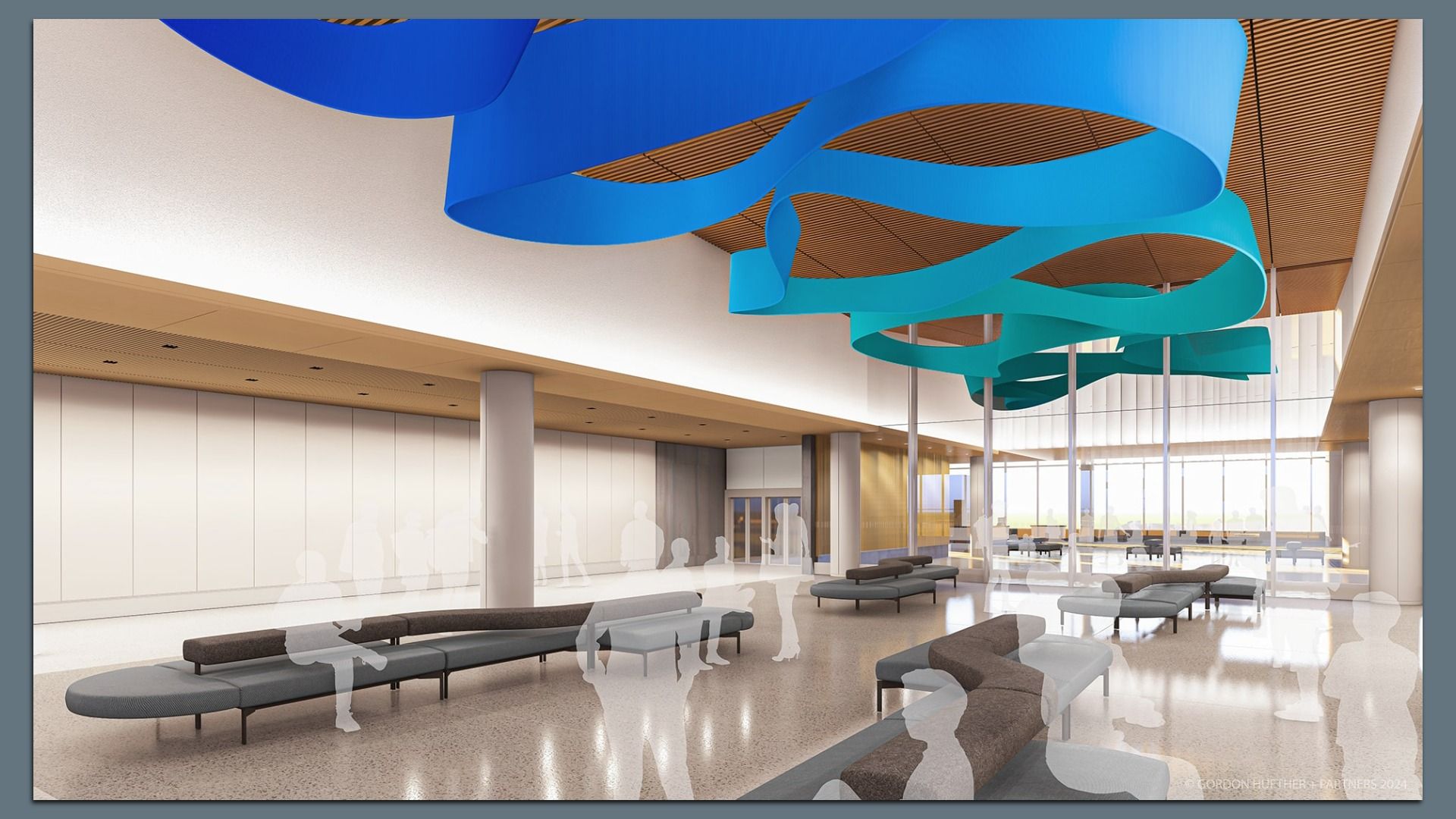An artist's rendering of airport art.