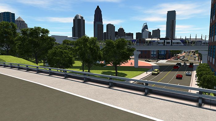 Silver Line light rail rendering courtesy of CATS