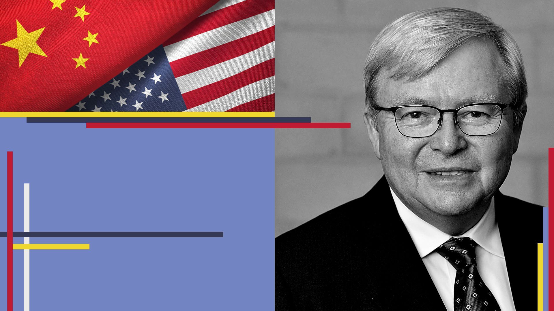 Photo illustration of Kevin Rudd.