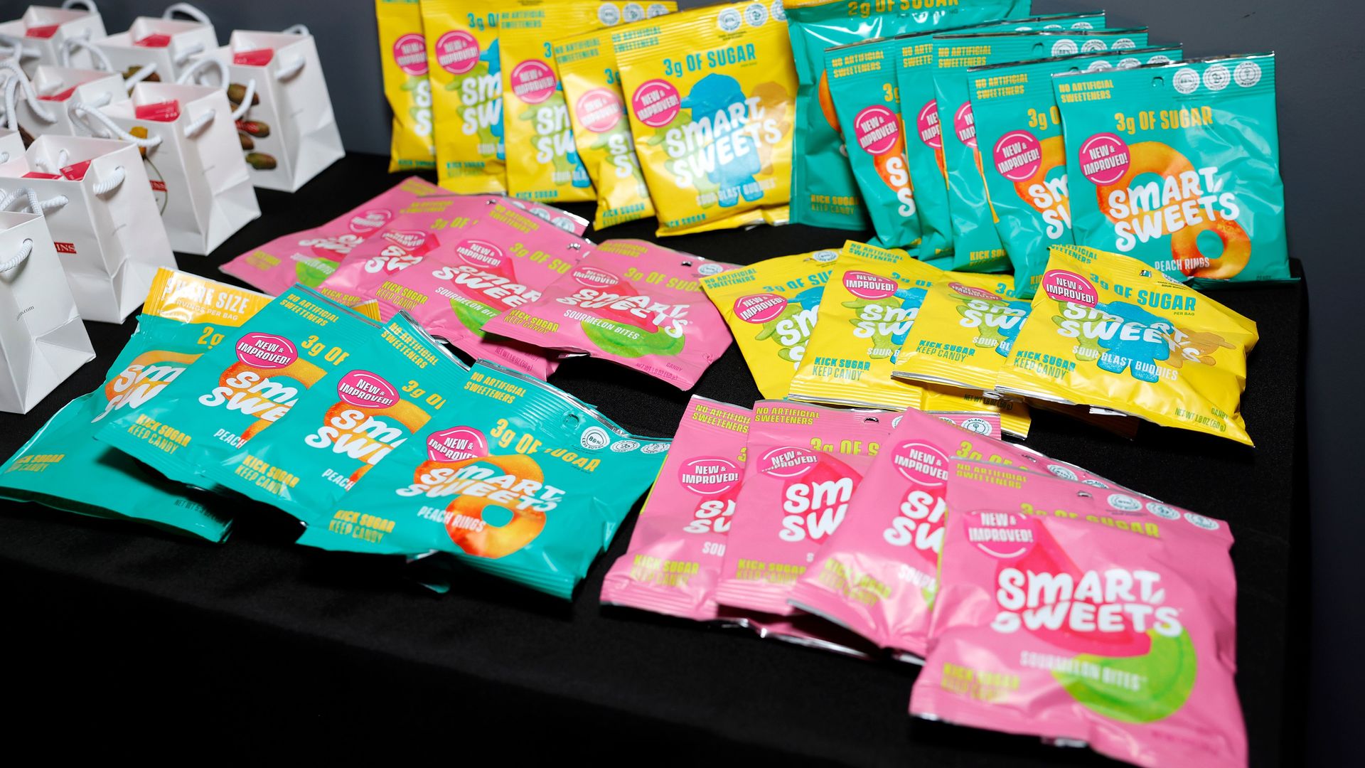 WEST HOLLYWOOD, CALIFORNIA - SEPTEMBER 23: Candy bar is seen during Christina Aguilera's 25th Anniversary Celebration at The West Hollywood EDITION on September 23, 2024 in West Hollywood, California. (Photo by Stefanie Keenan/Getty Images for Christina Aguilera)

