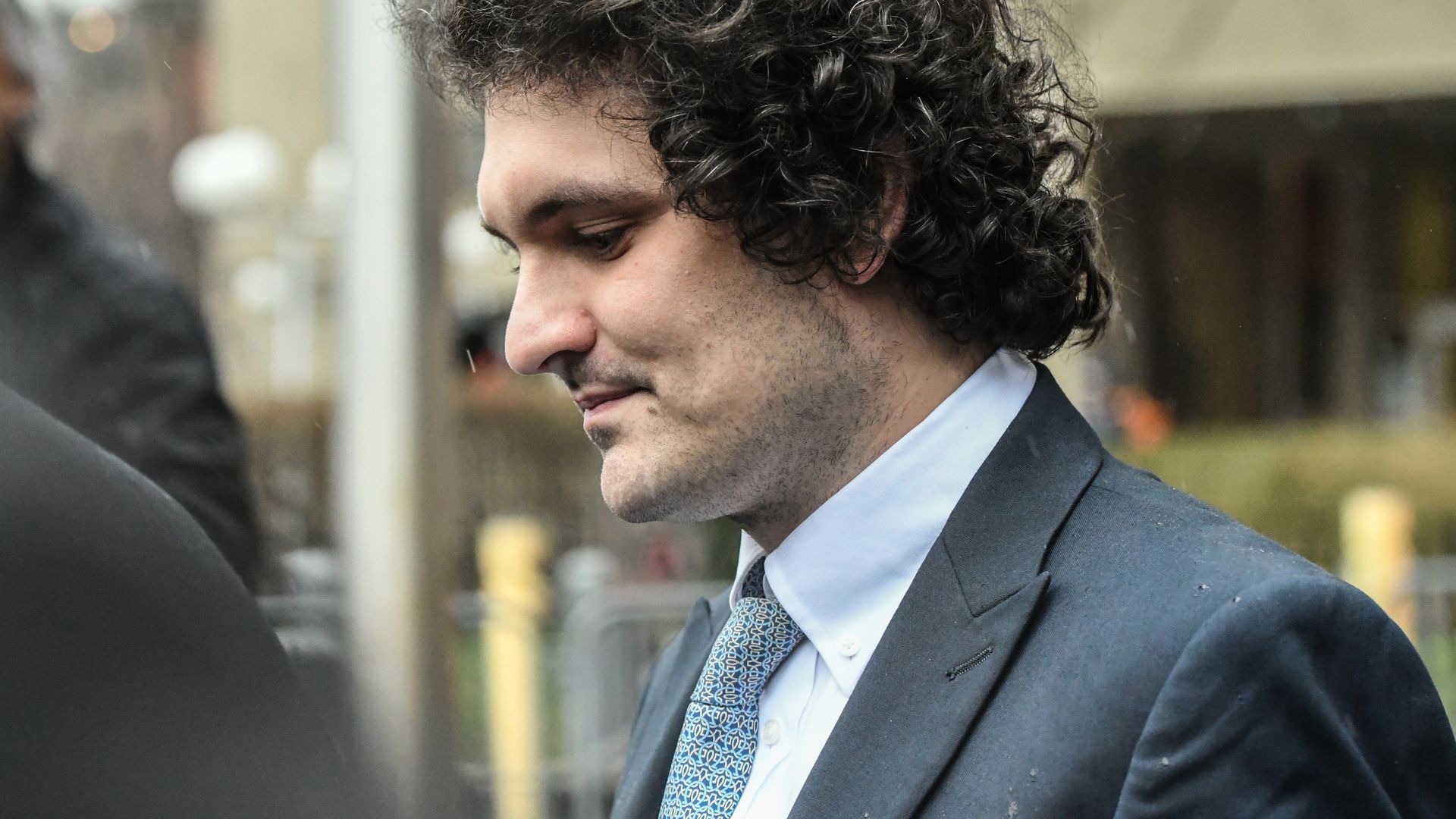 Samuel Bankman-Fried departs from federal court in New York, Feb. 2023.
