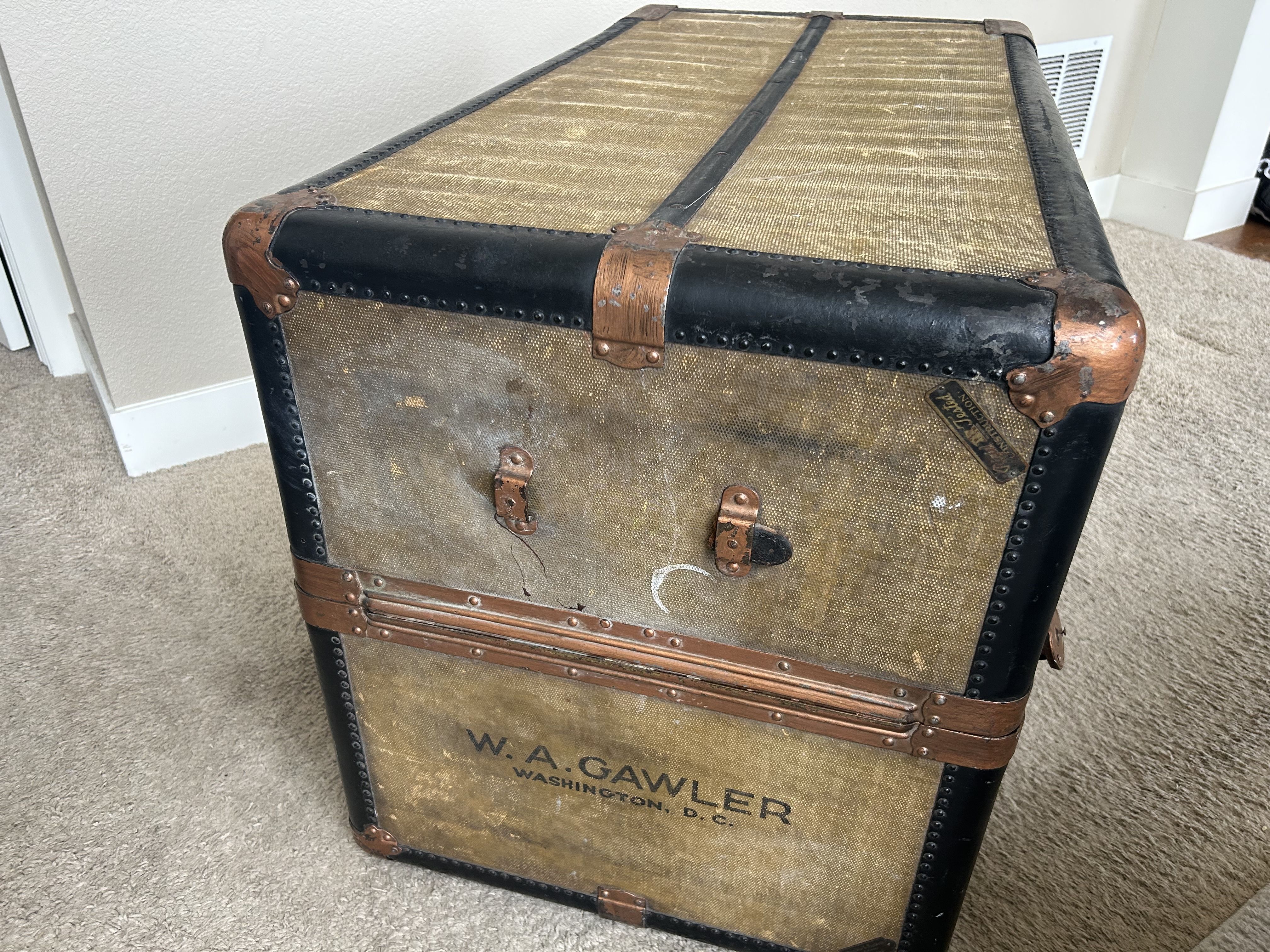 Robert's steamer trunk.