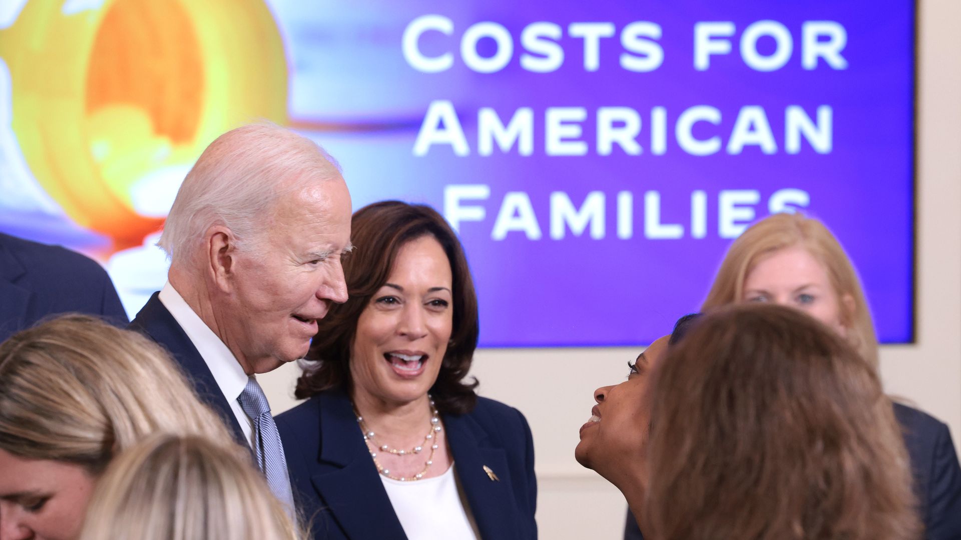 Biden and Harris at 2023 health care event.