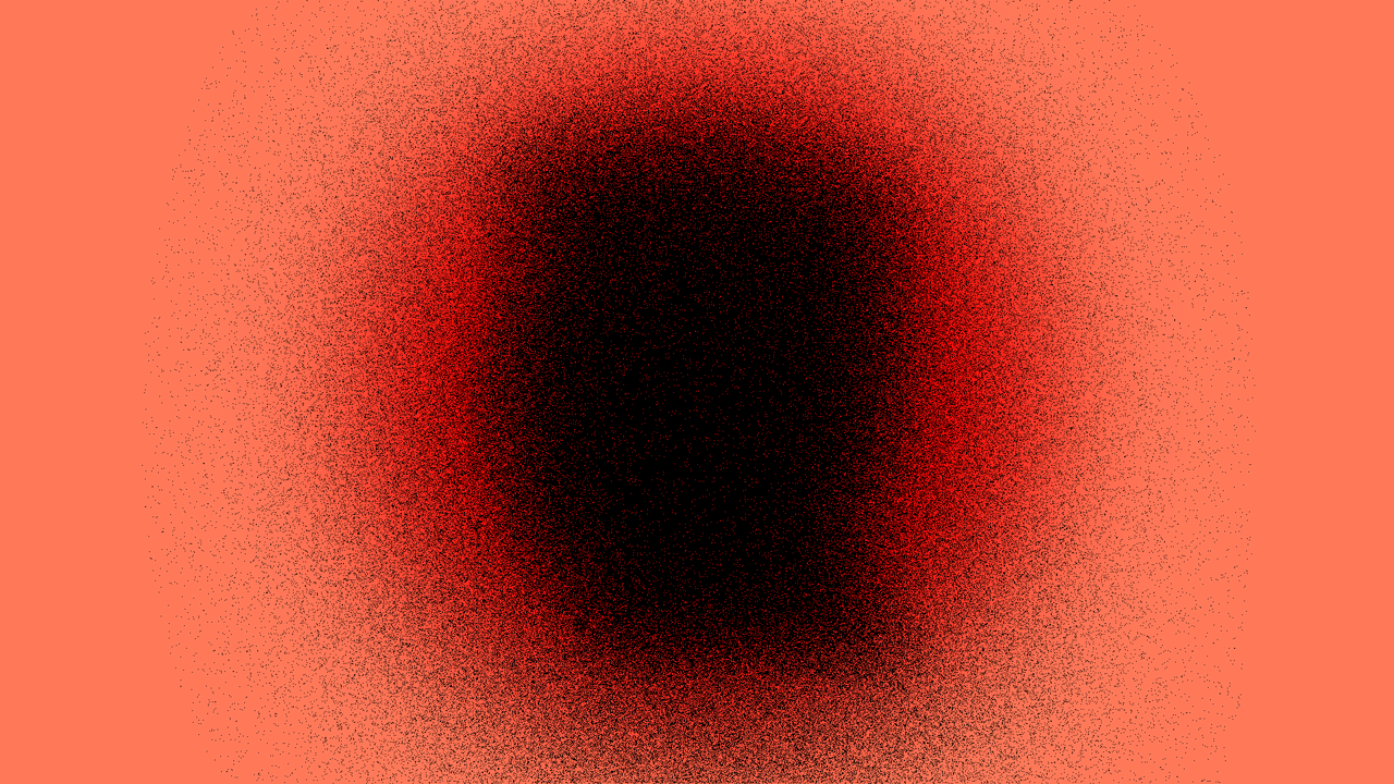 Animated illustration of Trump's silhouette fading into clarity