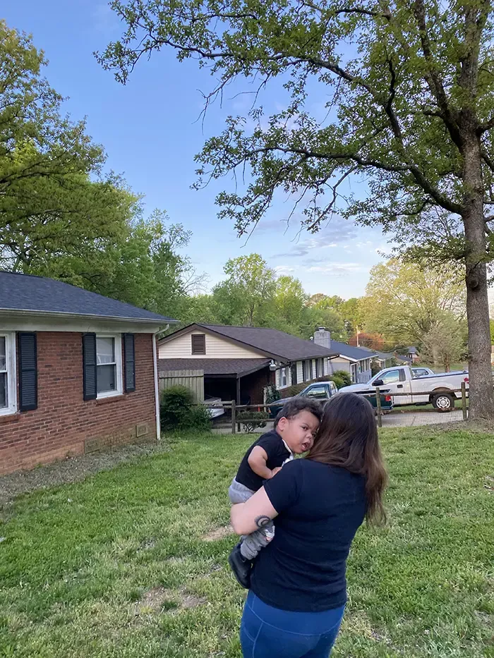 Amie Kiehn and son Tripp