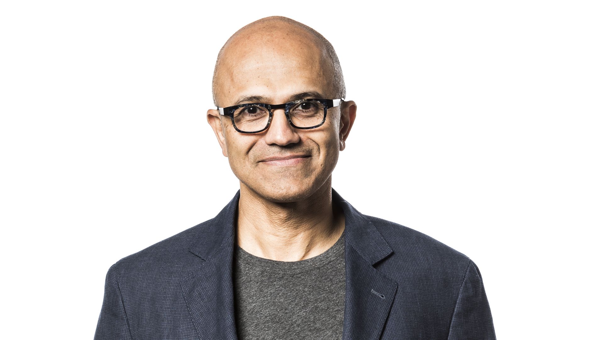 Microsoft CEO Satya Nadella in a corporate portrait