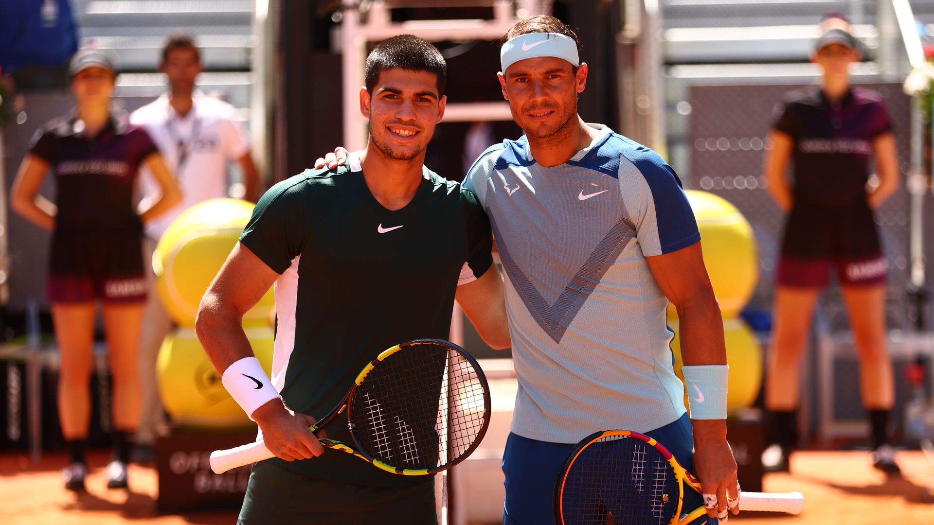 Carlos Alcaraz and Rafael Nadal