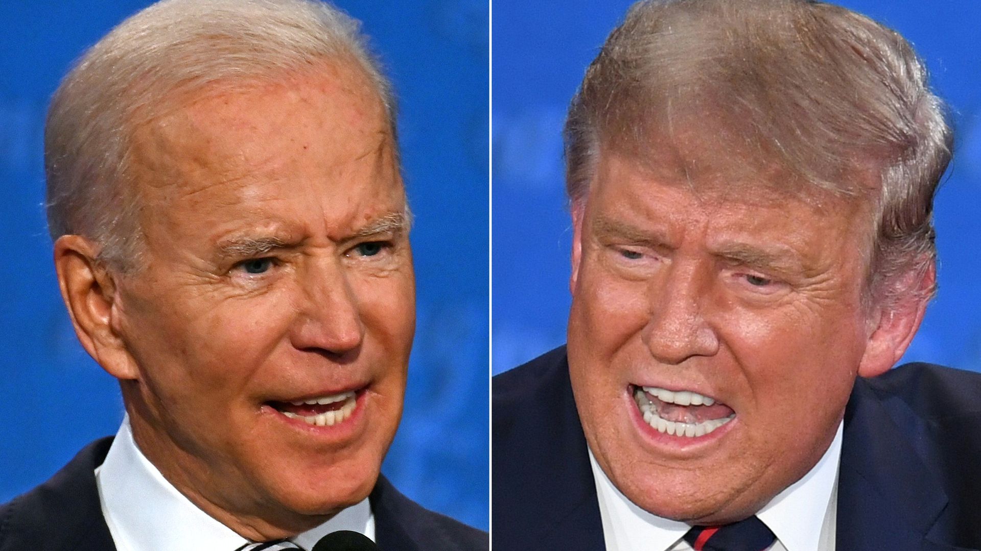 donald trump and joe biden at the presidential debate