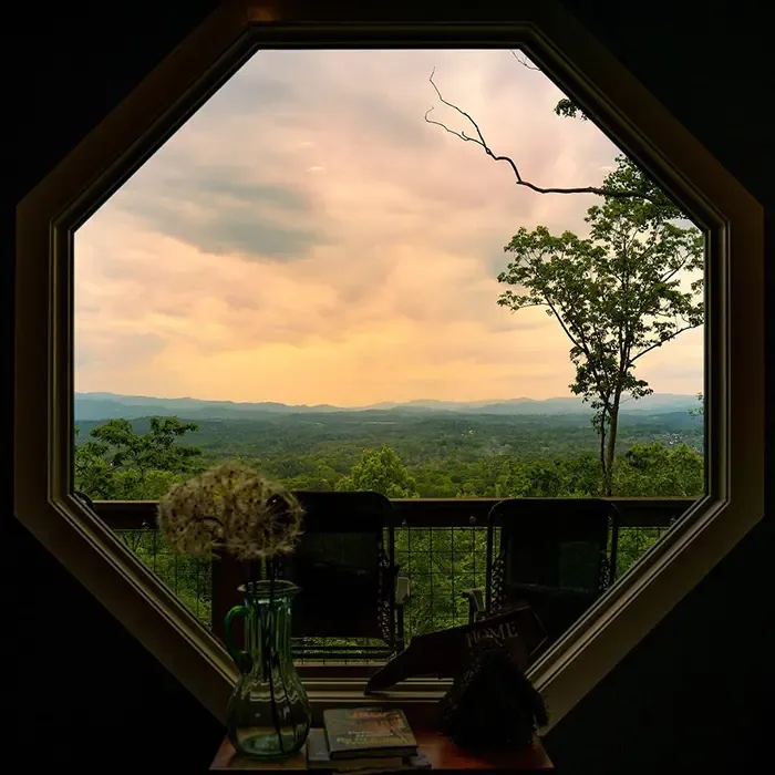The Aerie - Treehouses of Serenity window
